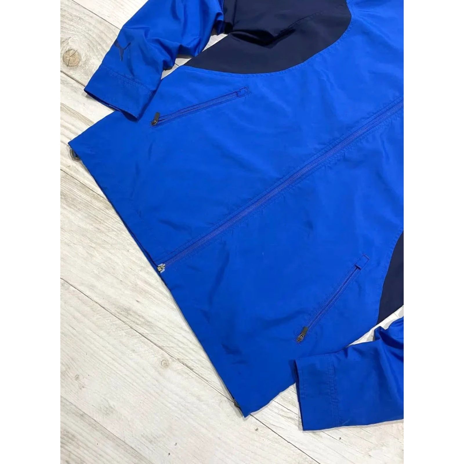 Puma VINTAGE PUMA Italy Jacket And Pants Tracksuit 2006 Track Men Size S Blue Size 36R - 4 Thumbnail