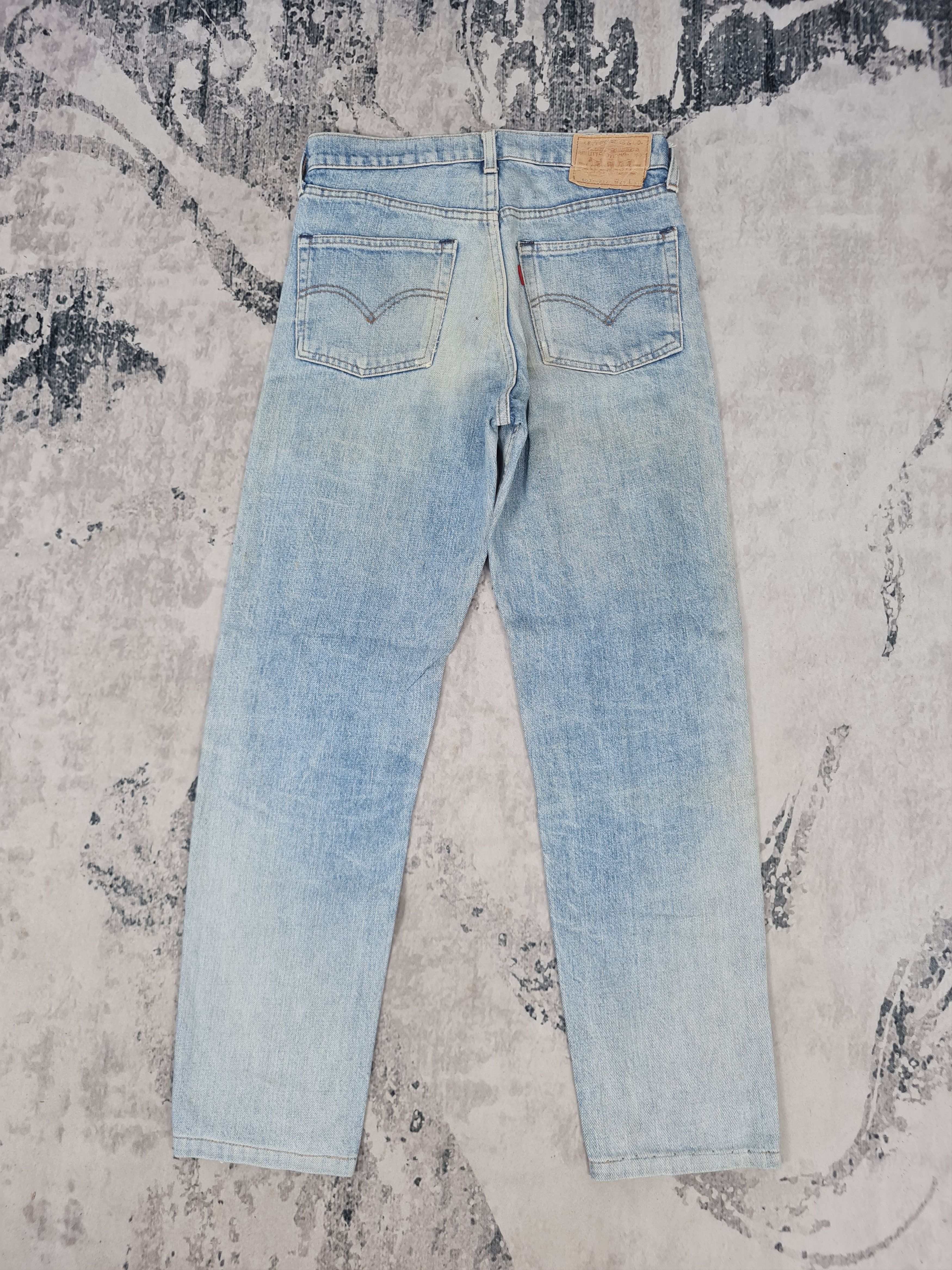 Levi's Vintage Clothing Vtg LEVIS 603 Slim Cut Light Blue Jeans L0368 Size 29X28 Size US 33 - 2 Thumbnail
