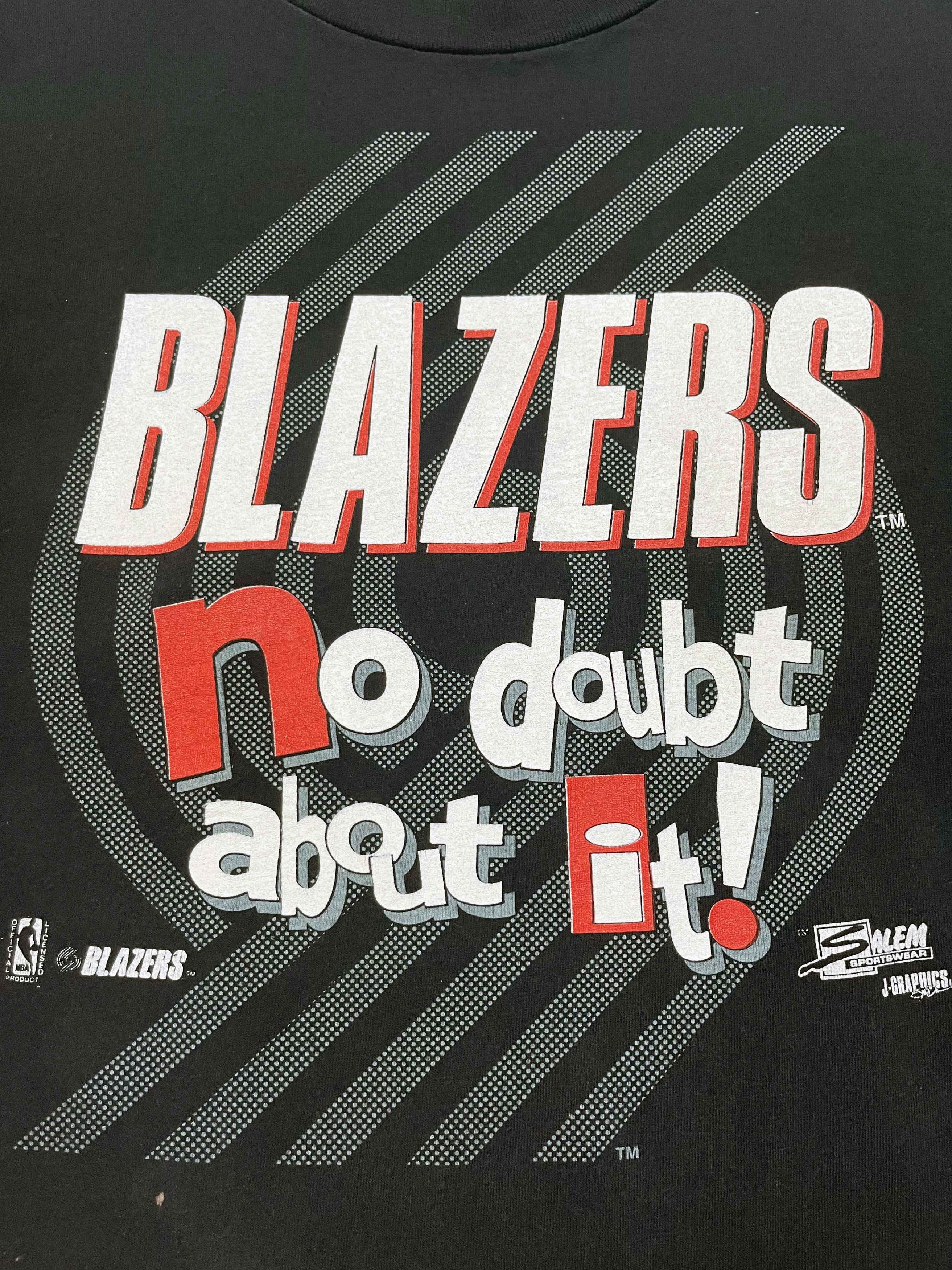 Salem Sportswear Vintage Salem NBA Portland Trail Blazers Basketball T-Shirt Size US XL / EU 56 / 4 - 2 Thumbnail