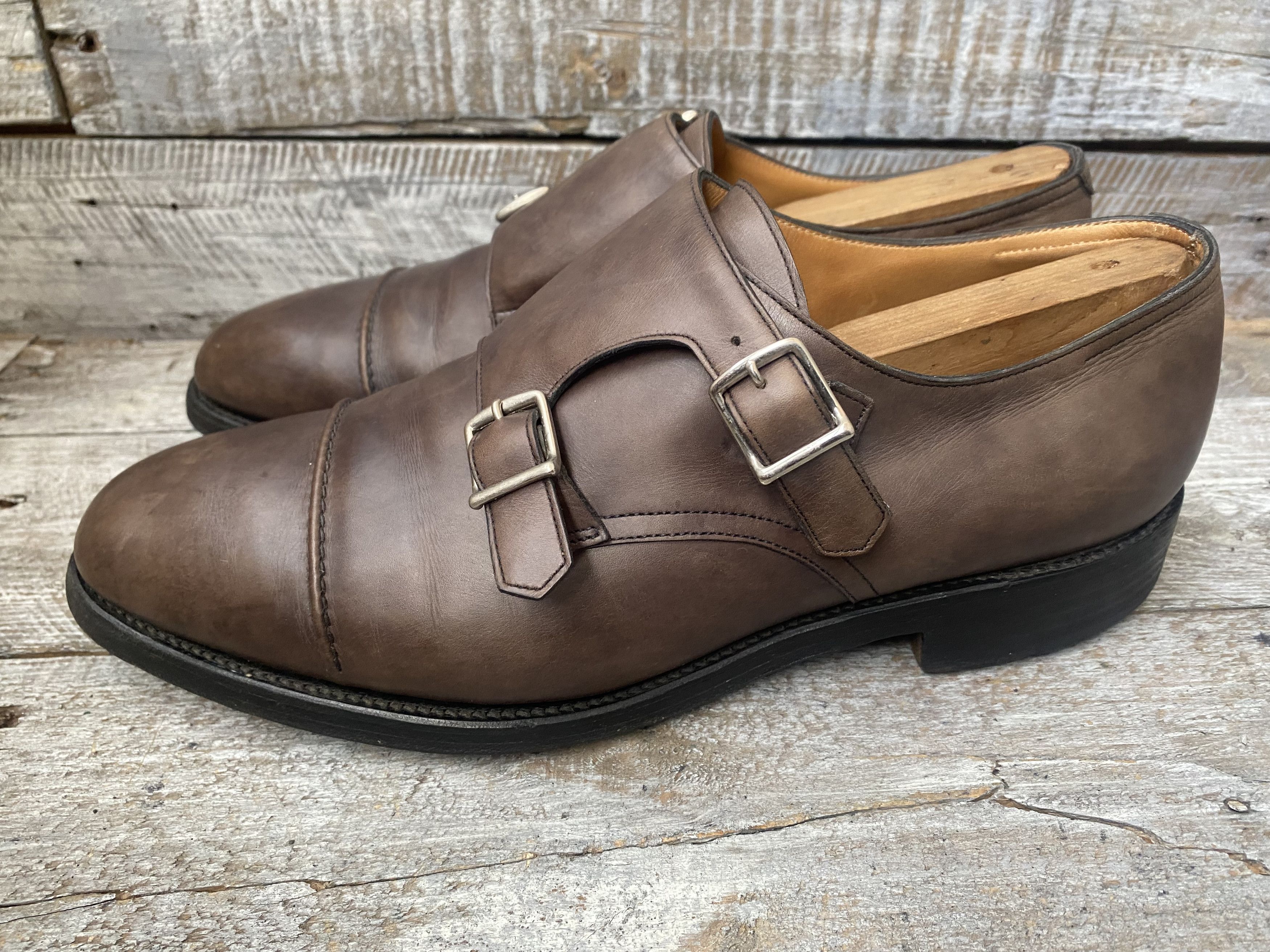 Designer × John Lobb John lobb william ii double monk strap leather boots Uk7EE Size US 8 / EU 41 - 8 Thumbnail
