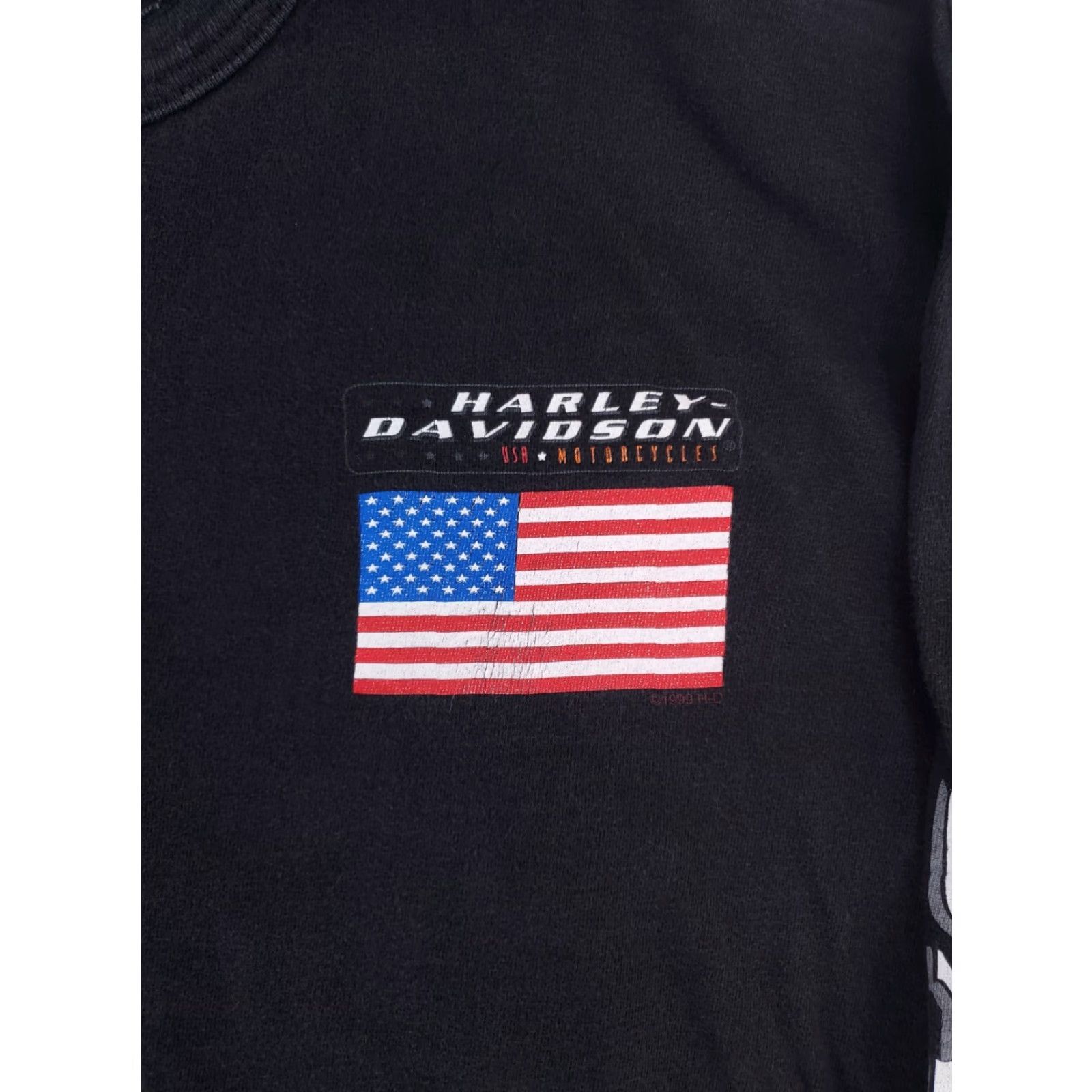 Harley Davidson Harley-Davidson Henley T Shirt Long Sleeve Black Made USA Chicago Mens XXL Size US XXL / EU 58 / 5 - 2 Thumbnail