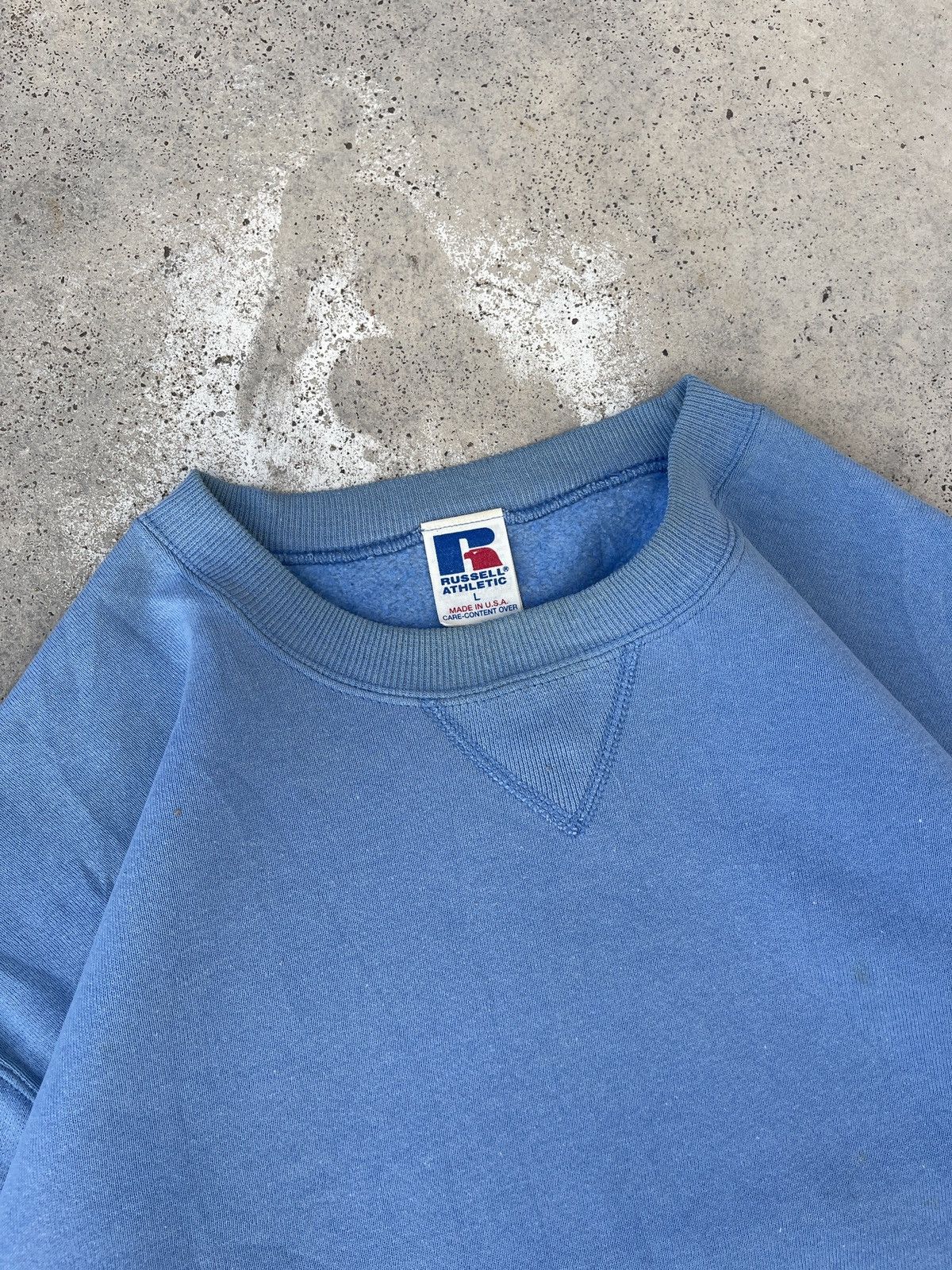 Russell Athletic × Vintage 90s Russell Athletic Blank Sweatshirt Size US L / EU 52-54 / 3 - 7 Thumbnail