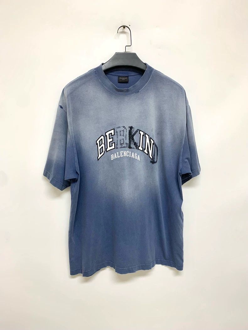 Balenciaga Balenciaga Washed haze blue short sleeves Size US L / EU 52-54 / 3 - 1 Thumbnail