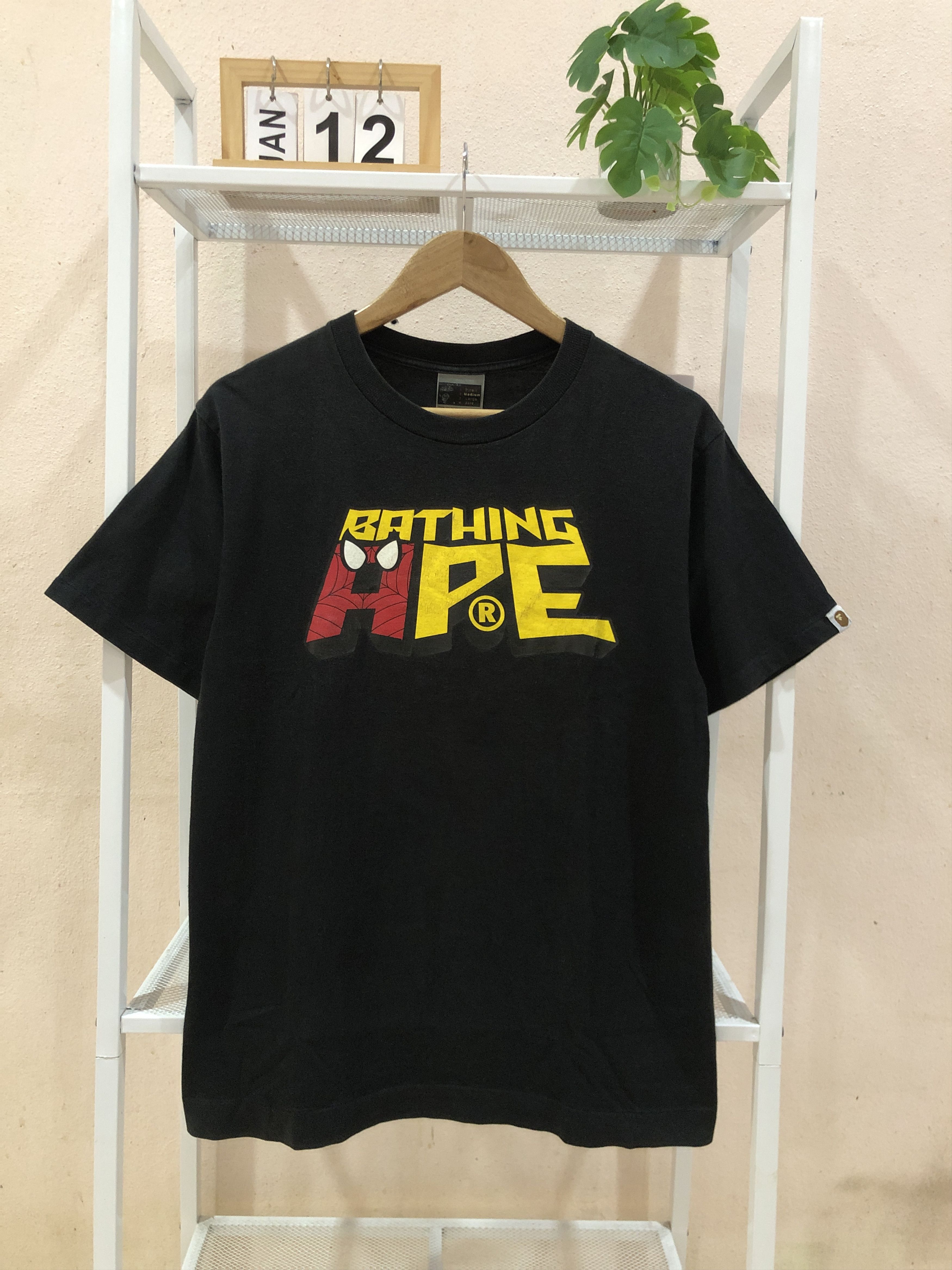Bape × Marvel Comics OG Vintage 2000 A Bathing Ape x Spiderman Tshirts Size US M / EU 48-50 / 2 - 1 Thumbnail
