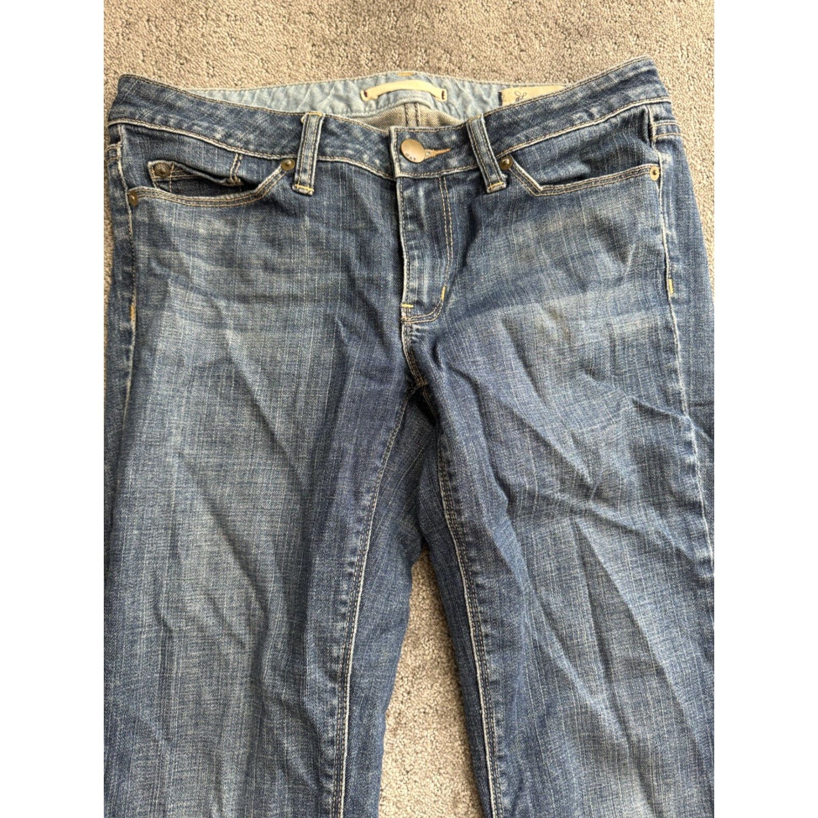 Gap VINTAGE Gap 1969 Jeans Womens 4 Bootcut Stretch Dark Blue Denim USA Retro Size 27" / US 4 / IT 40 - 2 Thumbnail