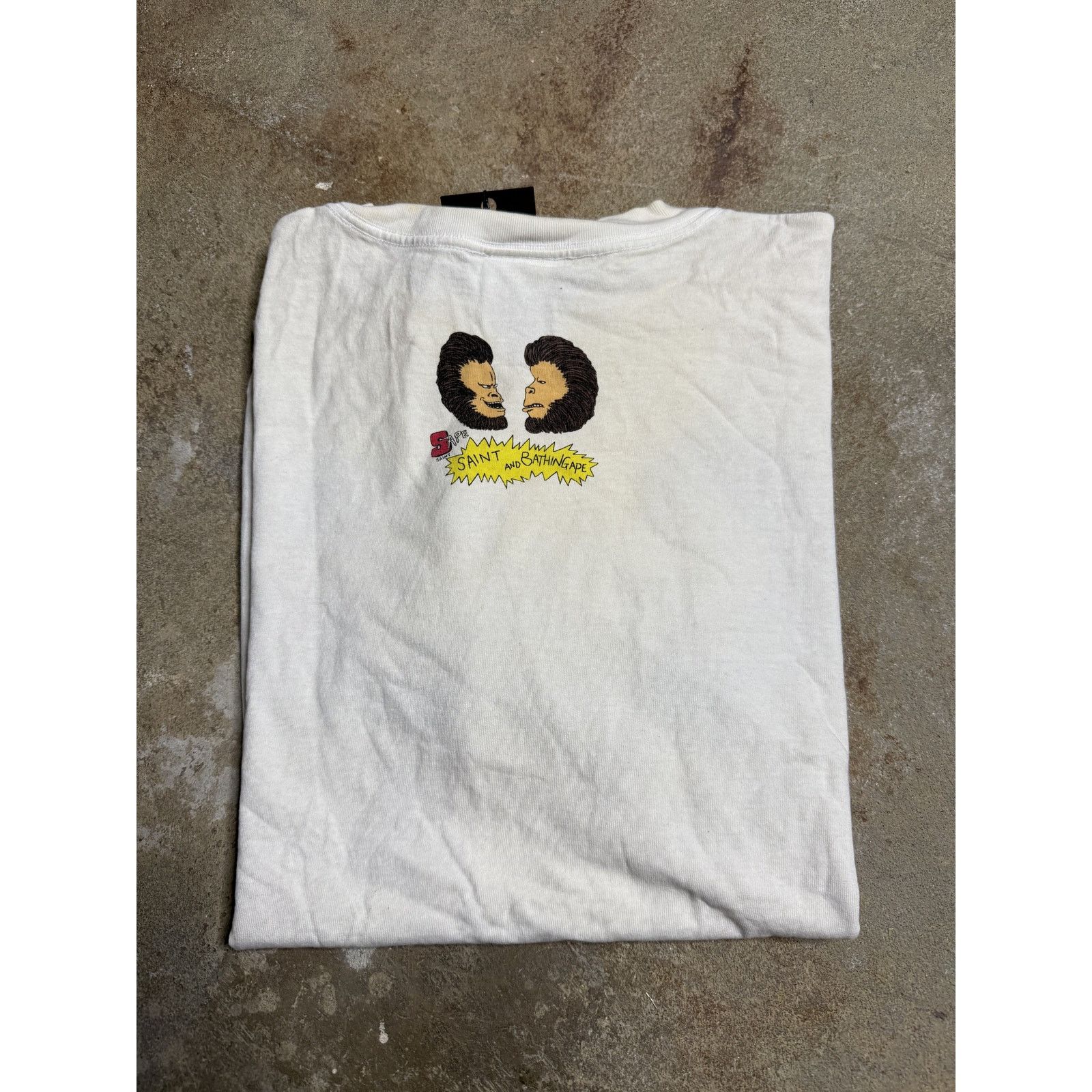 Saint Michael BAPE Saint Mx6 Tee White Used XL Size US XL / EU 56 / 4 - 2 Thumbnail