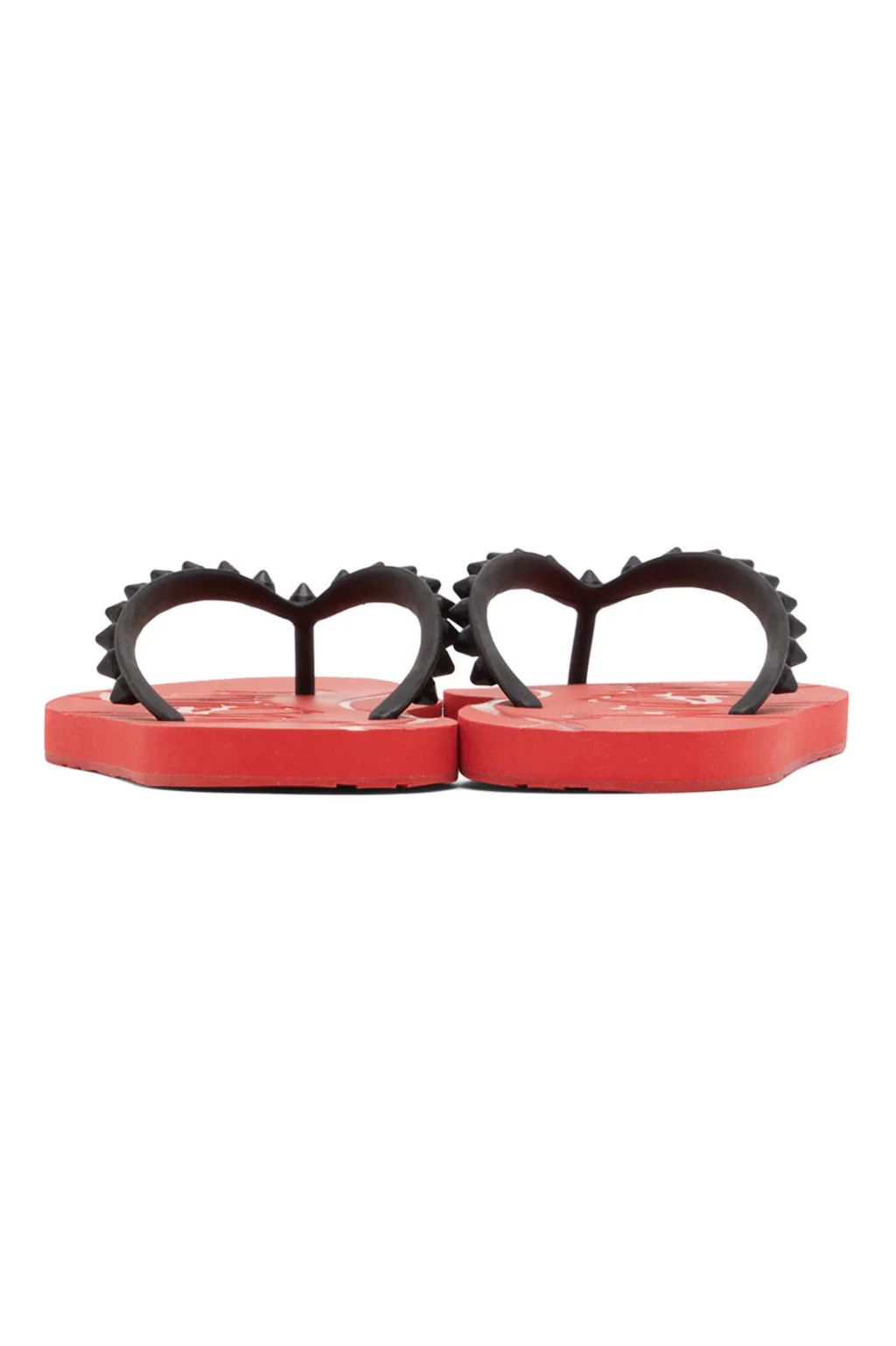 Christian Louboutin o1bcso1str1024 Loubi Flip Flat in Red Size US 11 / EU 44 - 3 Thumbnail