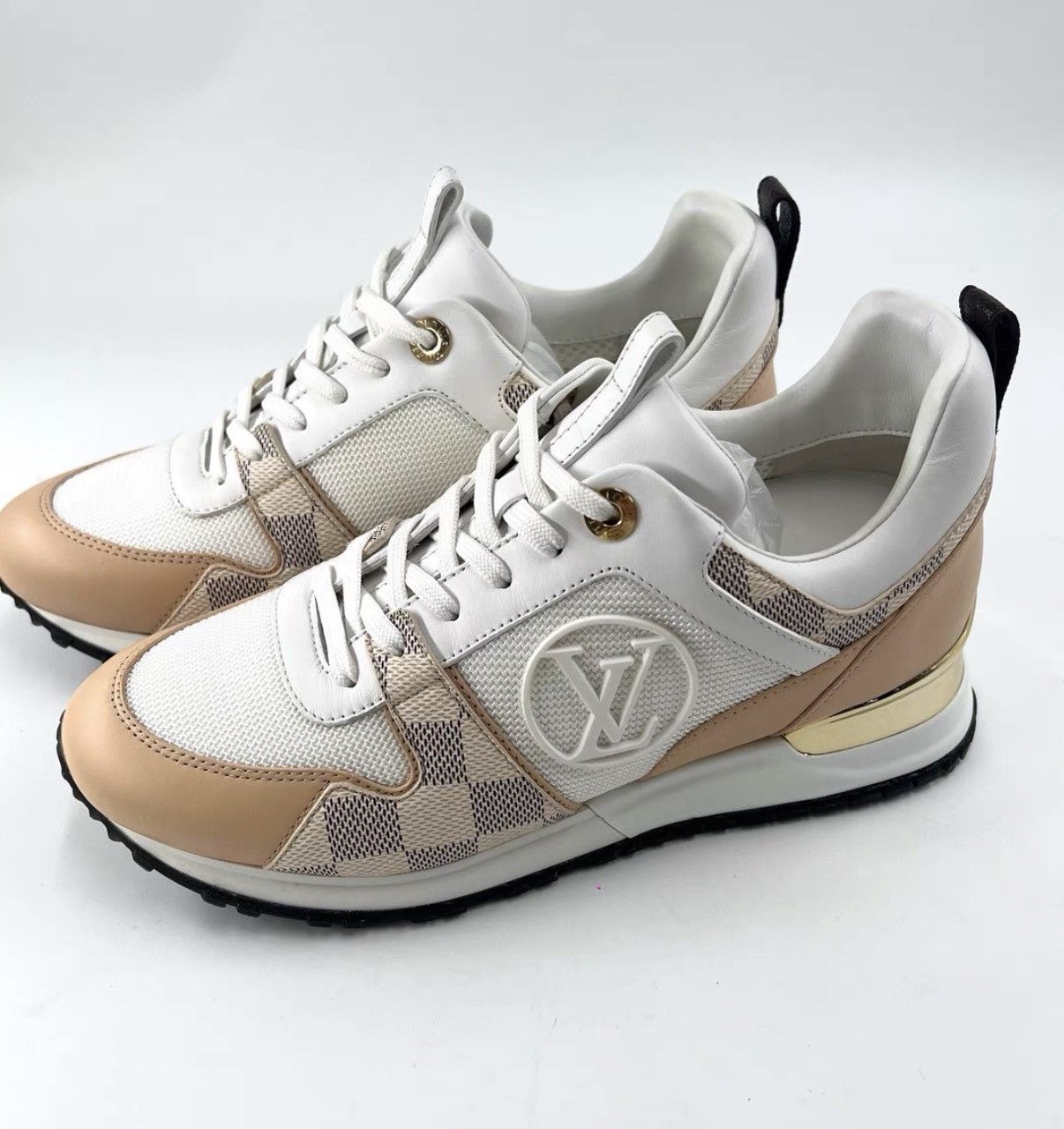 Louis Vuitton Louis Vuitton Casual Damier Low Top Cowhide Flat Shoes K12 Size US 5.5 / IT 35.5 - 1 Thumbnail
