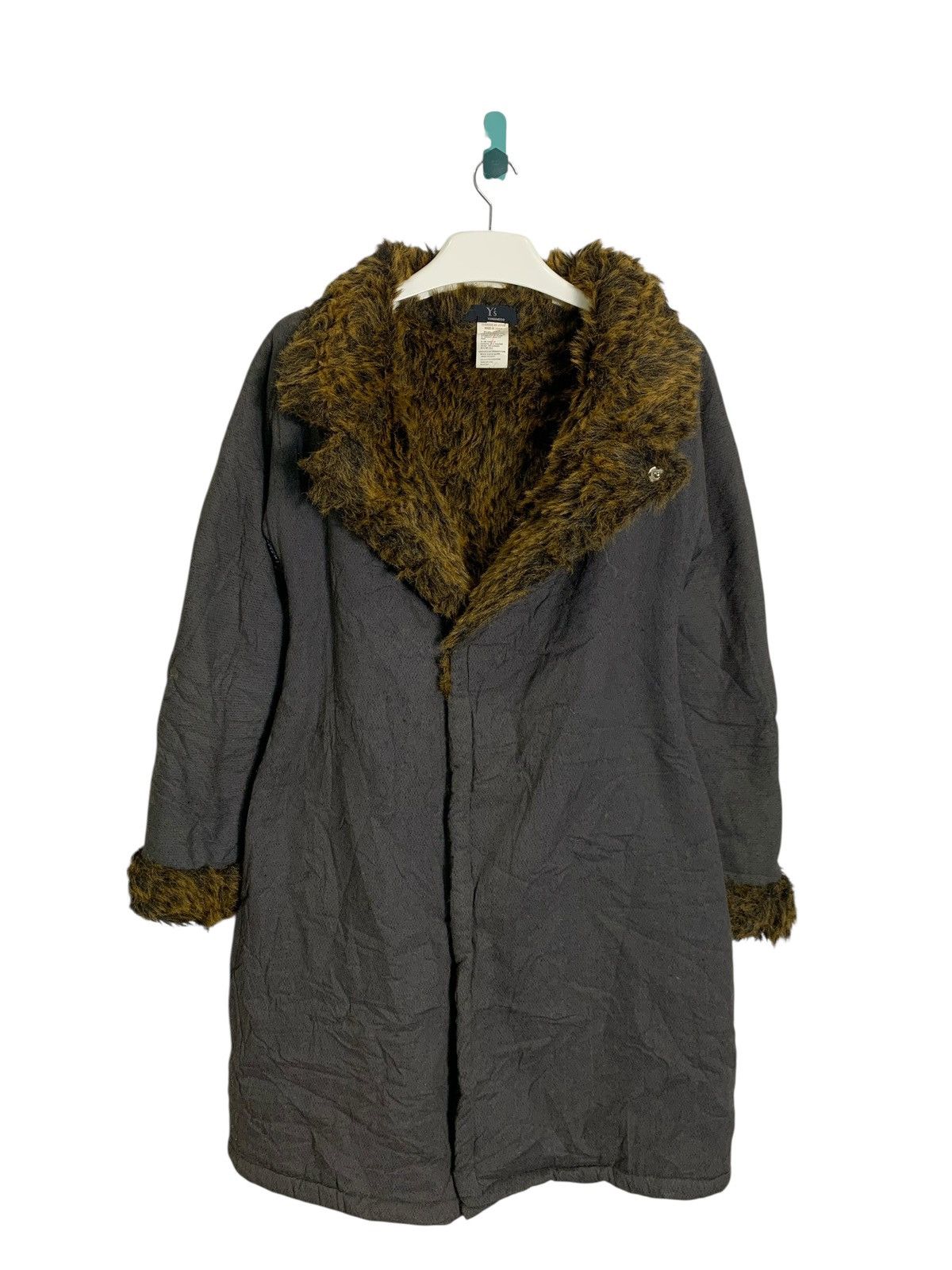 Yohji Yamamoto Vintage 1990’s Y’s By Yohji Yamamoto faux fur jacket Size M / US 6-8 / IT 42-44 - 2 Thumbnail