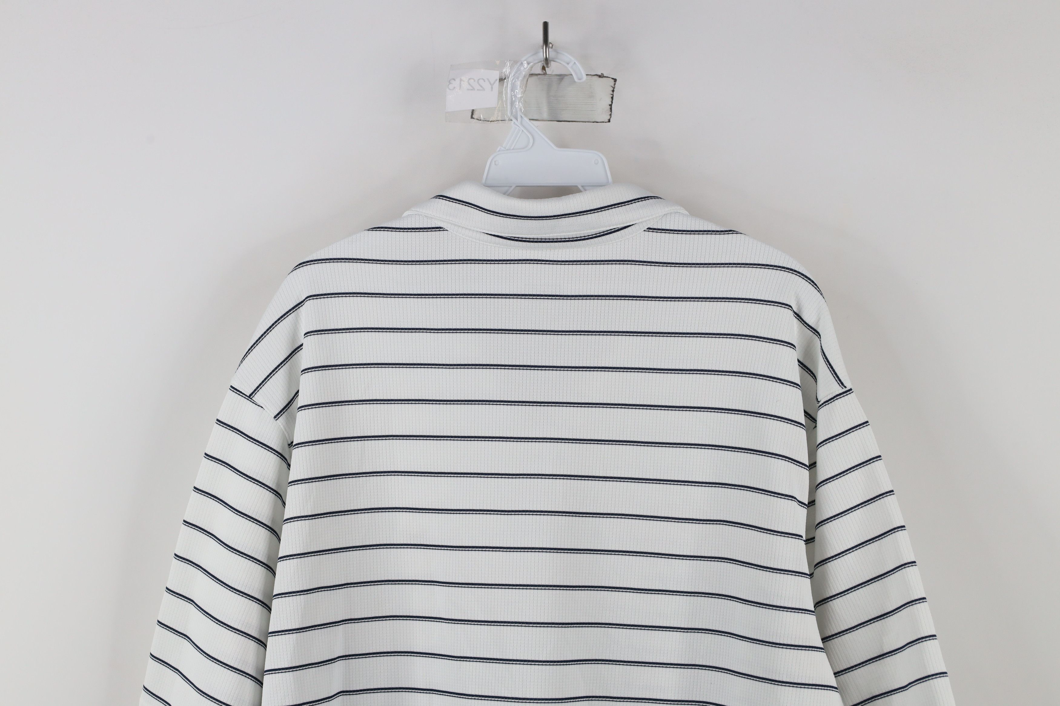 Nike × Vintage Vintage Nike Golf Scott Mini Swoosh Striped Polo Shirt Size US XXL / EU 58 / 5 - 11 Thumbnail