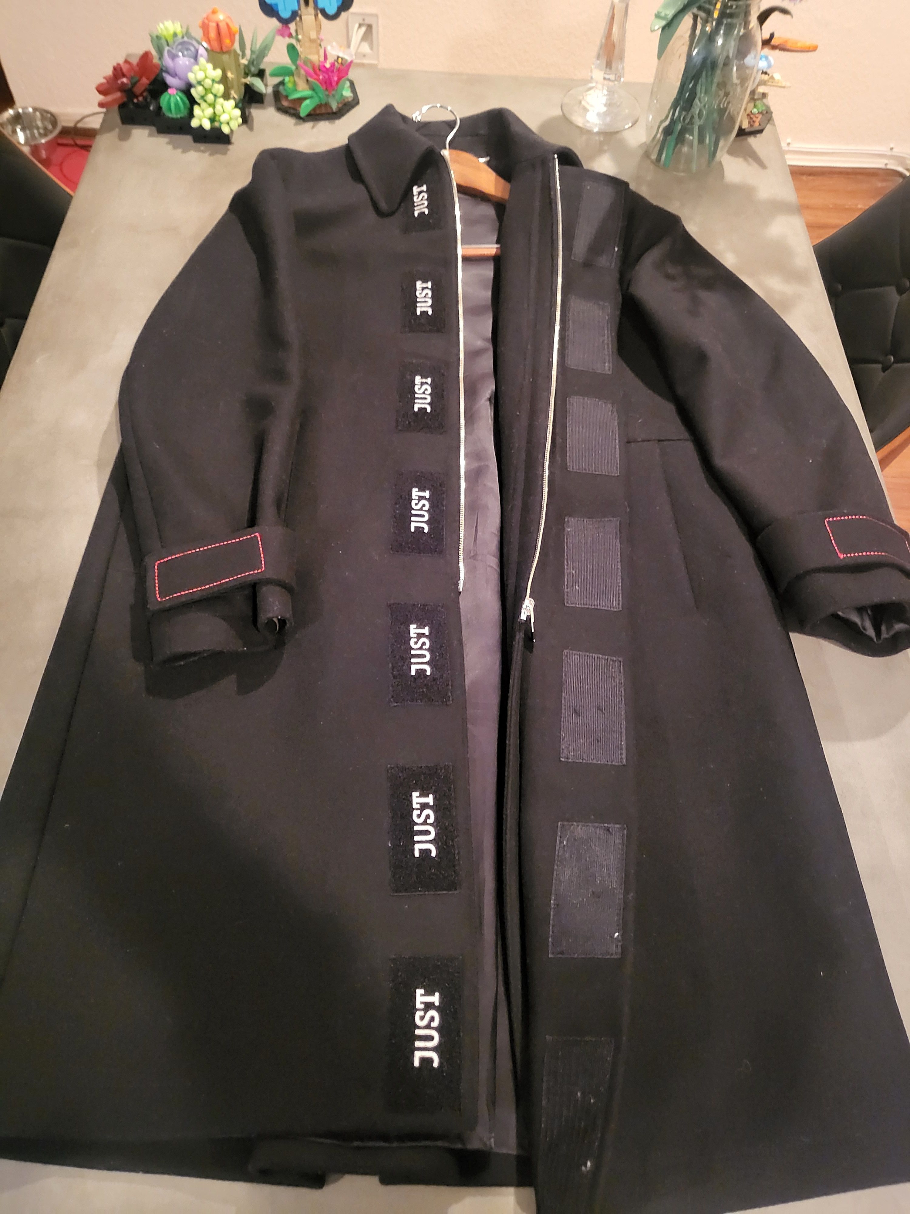 Just Cavalli × Roberto Cavalli Black Wool Virgin Coat Size US M / EU 48-50 / 2 - 3 Thumbnail
