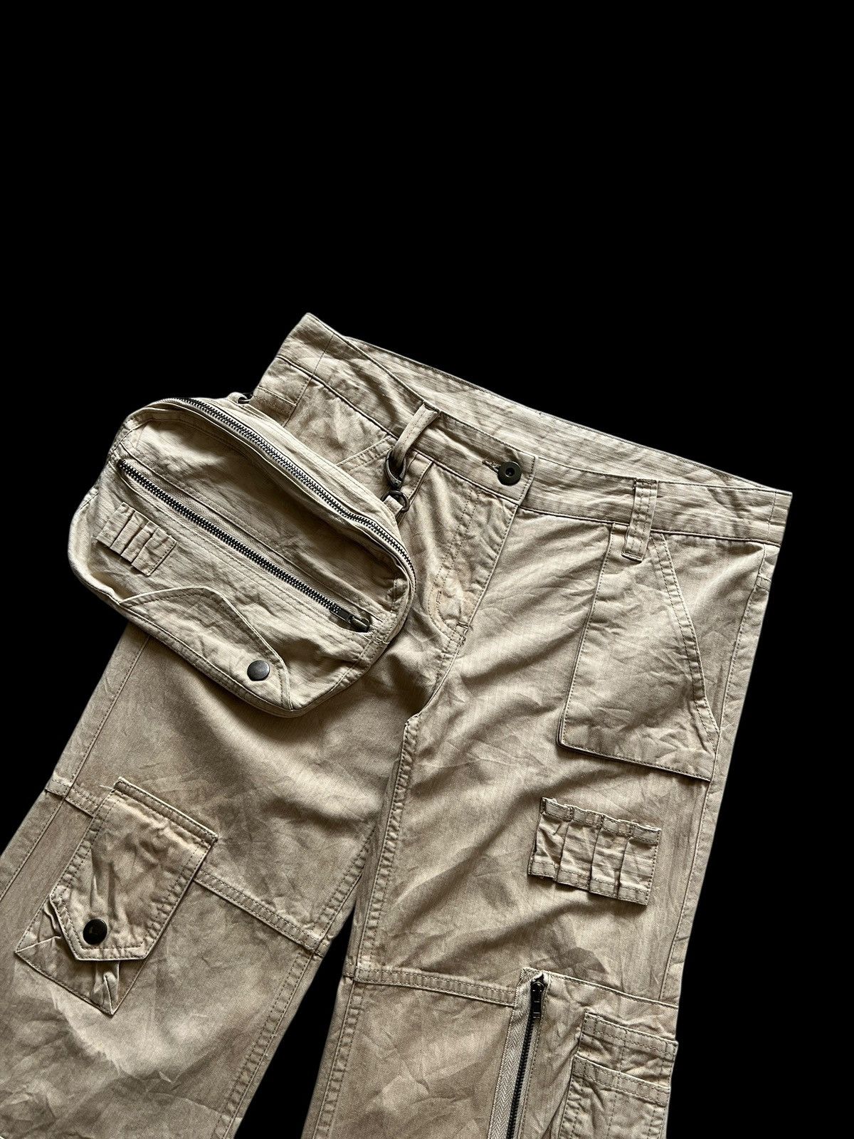 GOA 2000s Enagy 🇯🇵 Flare Multipocket Pants With Pouch Size 30" / US 8 / IT 44 - 5 Thumbnail