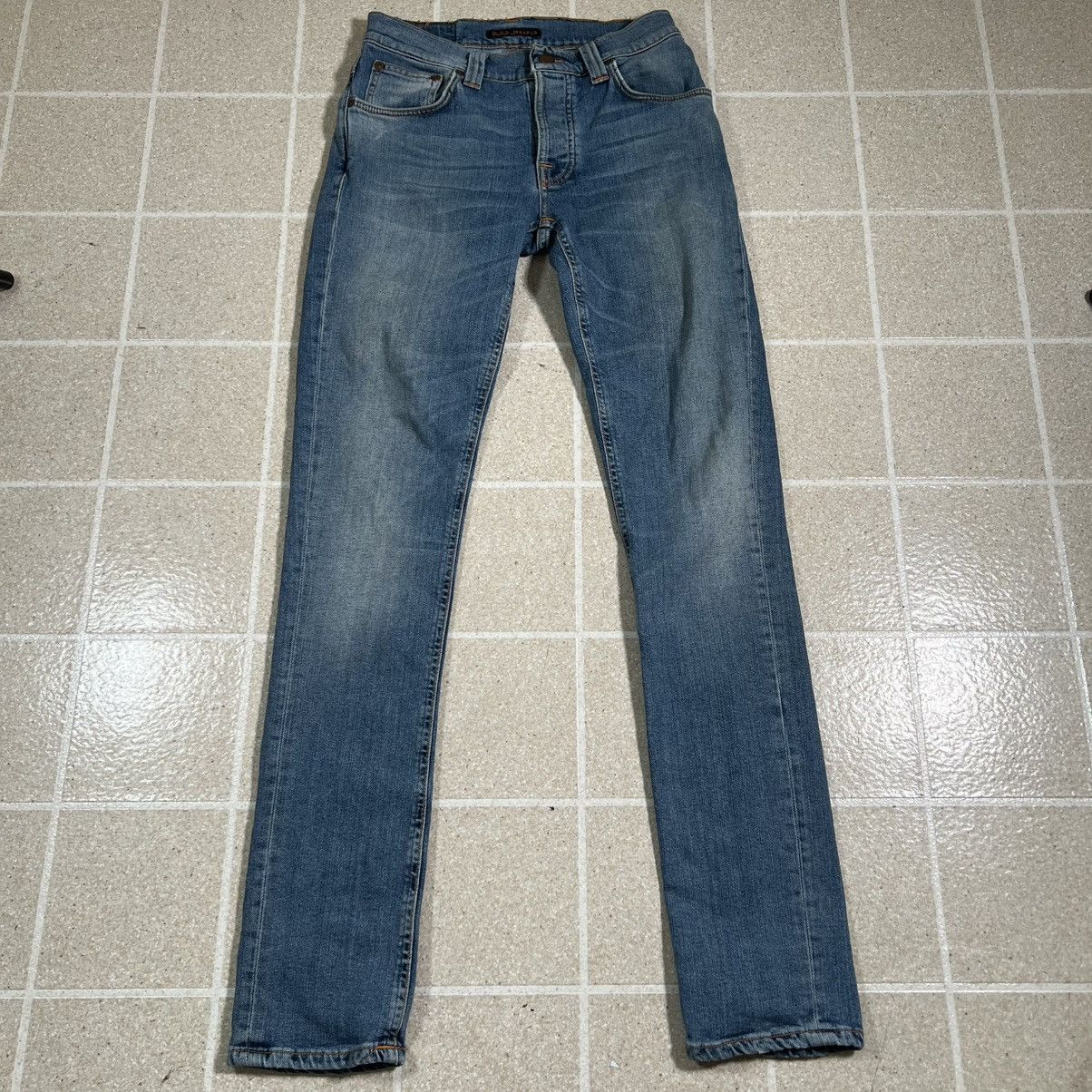 Nudie Jeans Nudie Jeans Grim Tim Salty Stone Blue Men Jeans 26 / 30 Size US 26 / EU 42 - 3 Thumbnail