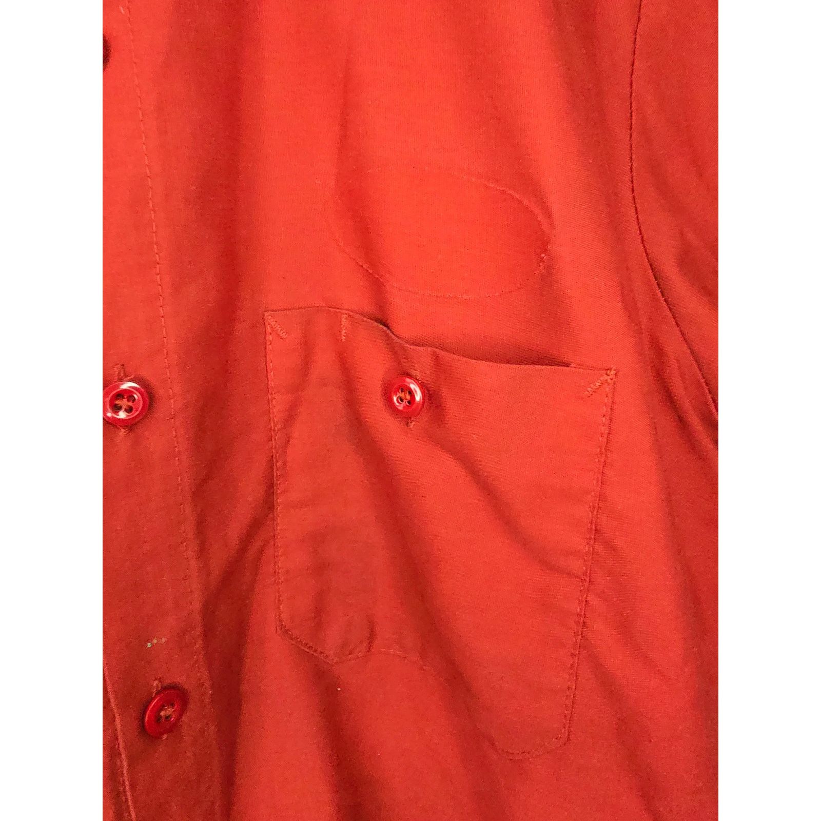 Vintage Vintage Red Kap Button Down L Red Workwear Pocket Shirt Size US L / EU 52-54 / 3 - 2 Thumbnail
