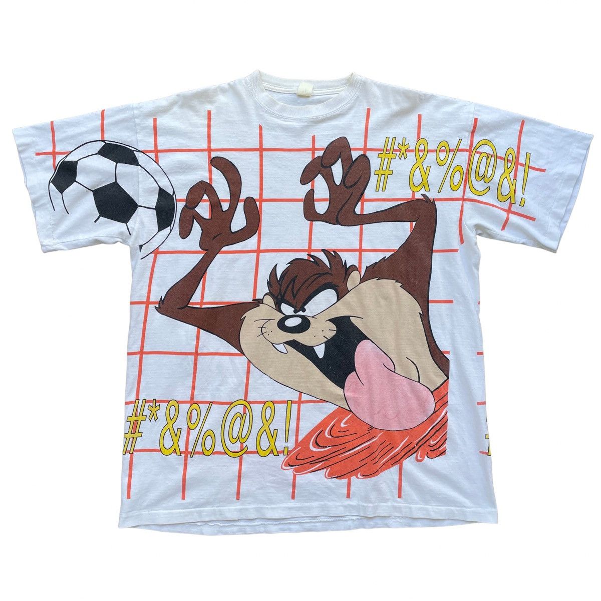 Cartoon Network Vintage 90s Looney Tunes Taz Soccer AOP Shirt Size XL Size US XL / EU 56 / 4 - 1 Thumbnail