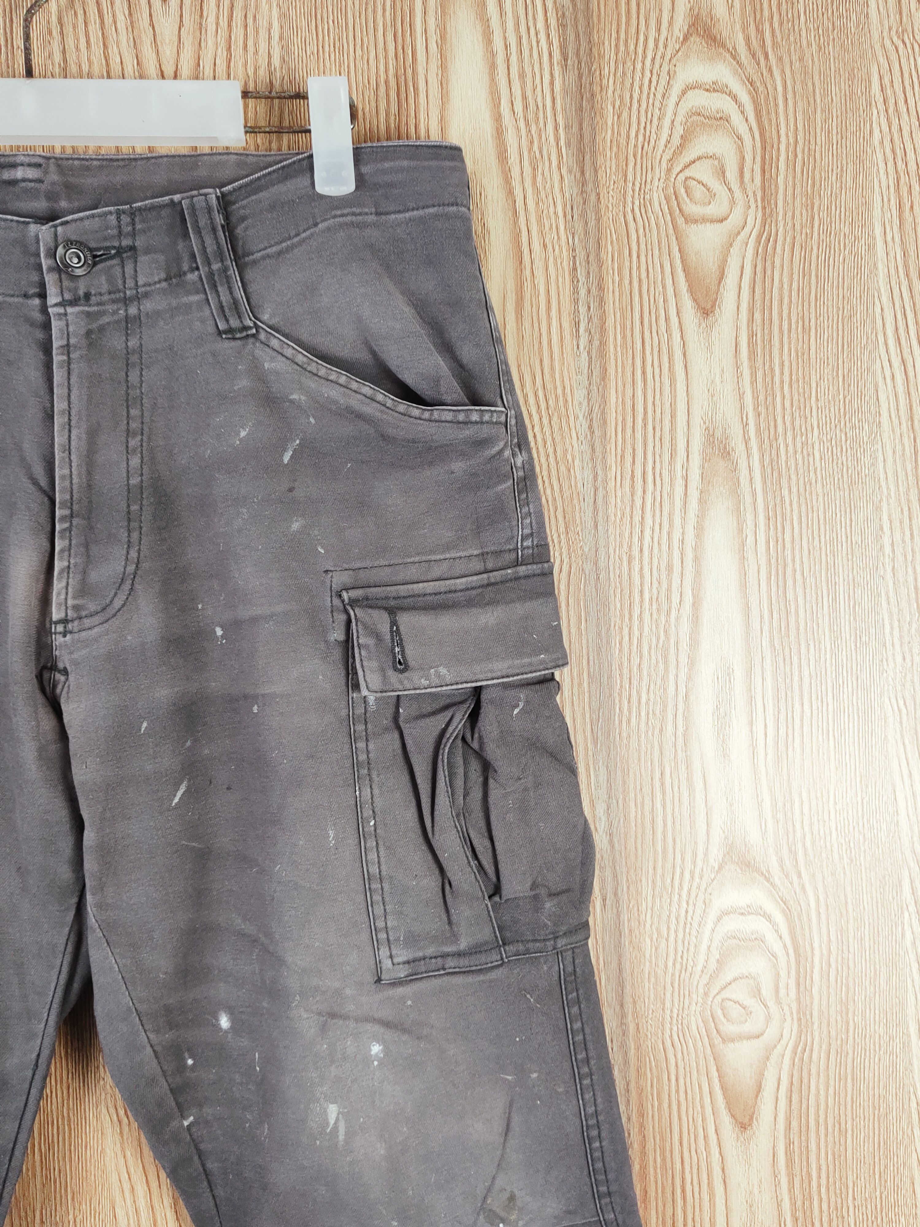 Japanese Brand I'z Frontier Gray Faded Multipocket Cargo Pants #W092 Size US 32 / EU 48 - 8 Thumbnail