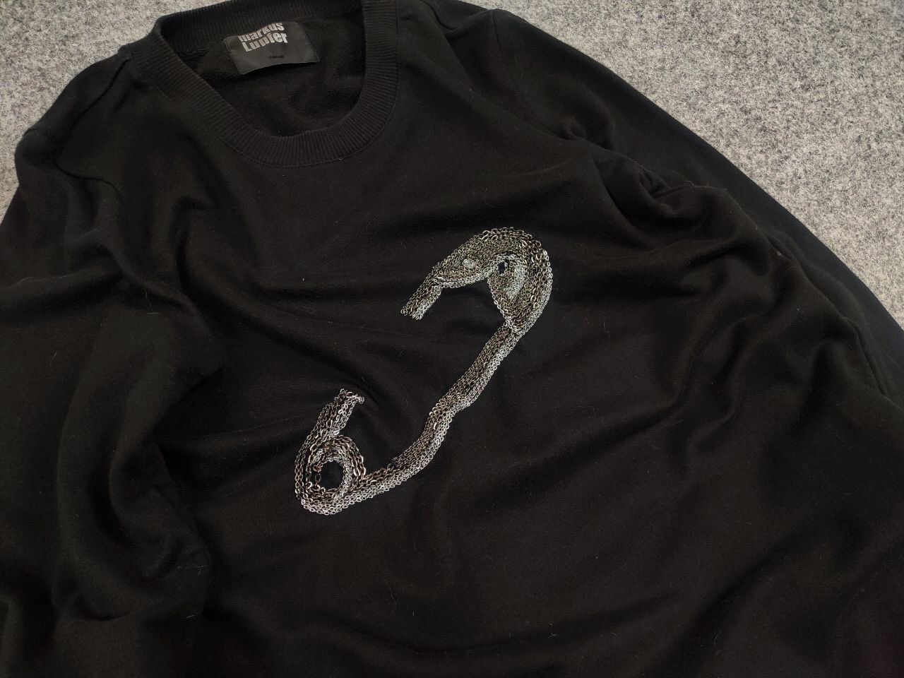 Neiman Marcus Markus Lupfer Design Embroidered paper clip logo Sweatshirt Size US S / EU 44-46 / 1 - 11 Thumbnail