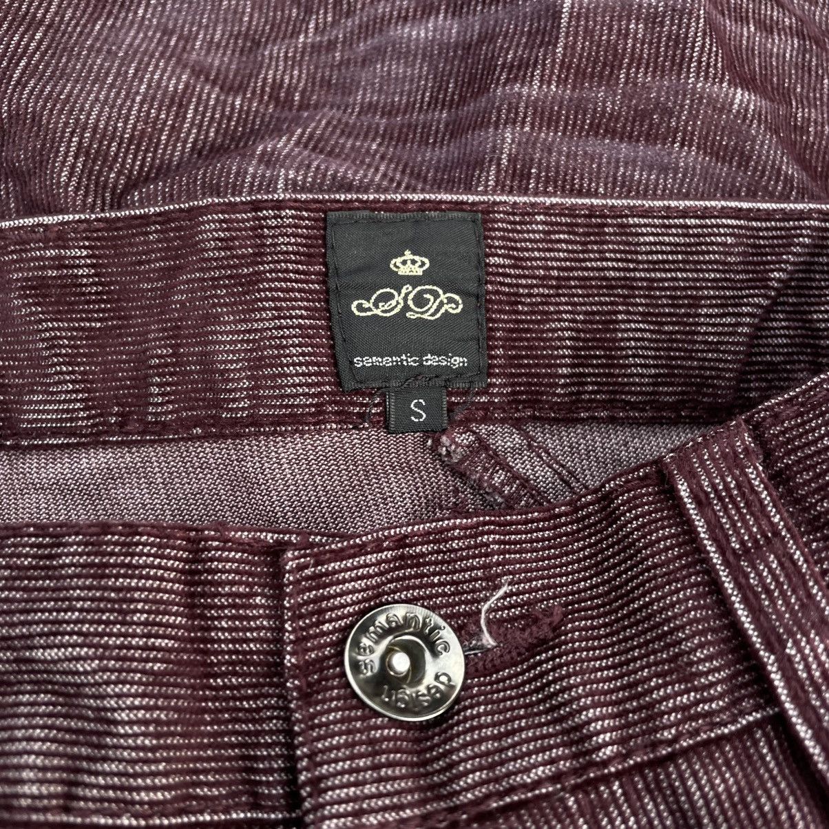 Isamu Katayama Backlash 🇯🇵 SEMANTIC DESIGN CORDUROY BUCKLE PANTS Size US 28 / EU 44 - 12 Thumbnail