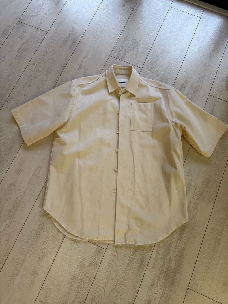 Jil Sander Jil Sander Hemp Shirt Short Sleeve Size XS / US 0-2 / IT 36-38 - 2 Thumbnail