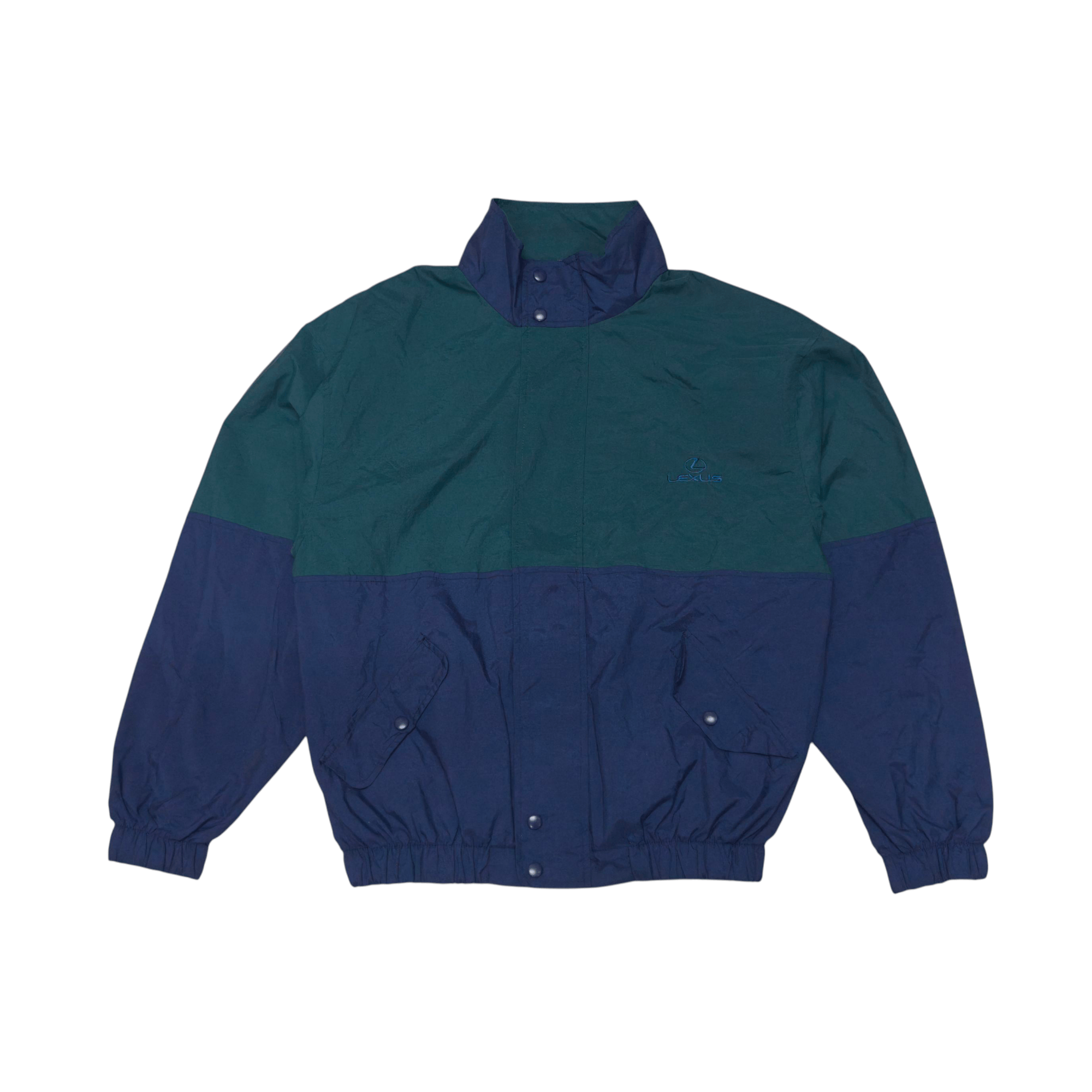 Vintage Vintage Lexus Nylon Windbreaker Jacket 90s Size US L / EU 52-54 / 3 - 3 Thumbnail