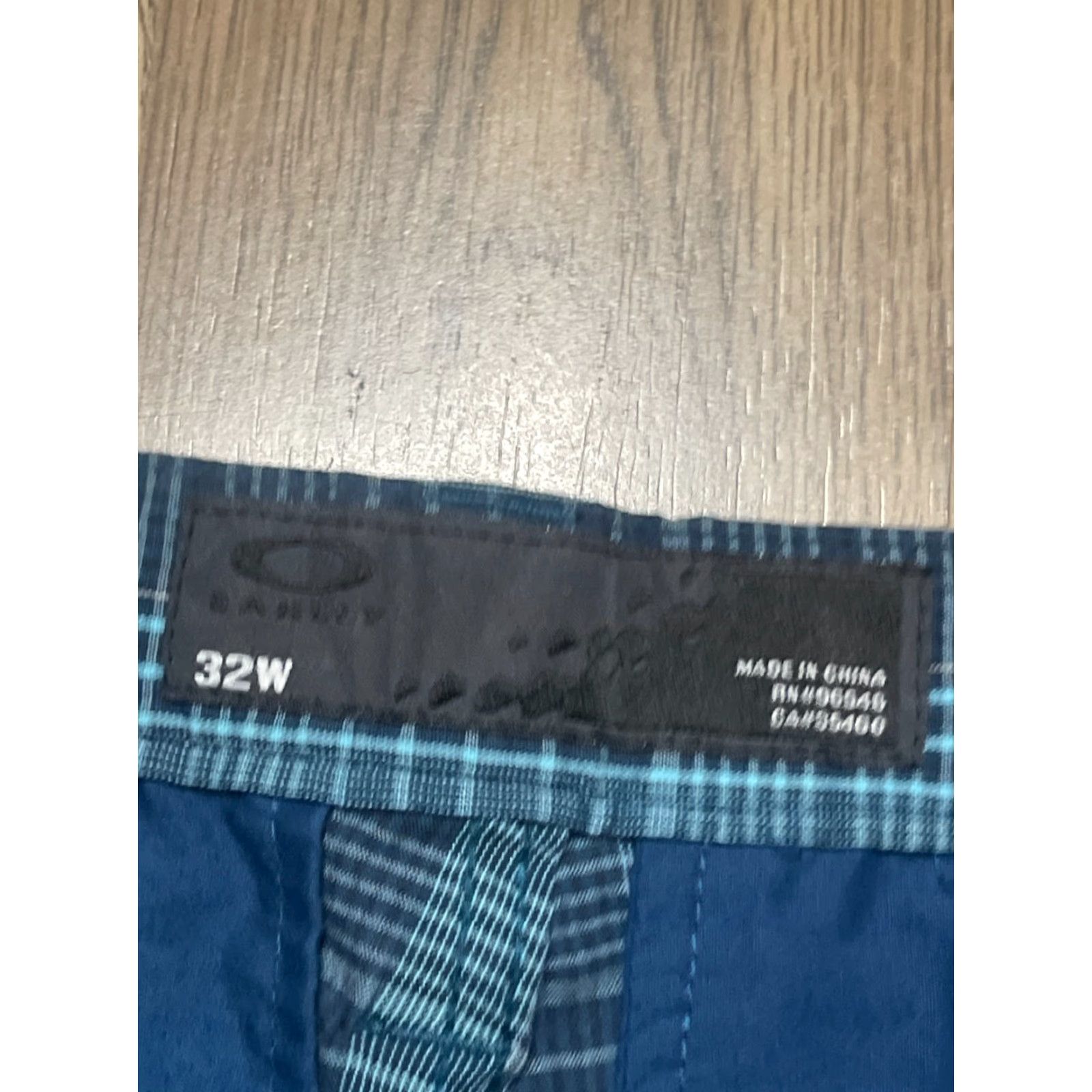 Oakley Oakley Shorts Mens Size 32W Blue Flat Front Chino Casual Pockets Slim? Regular Fit Adult Men Size US 32 / EU 48 - 3 Thumbnail
