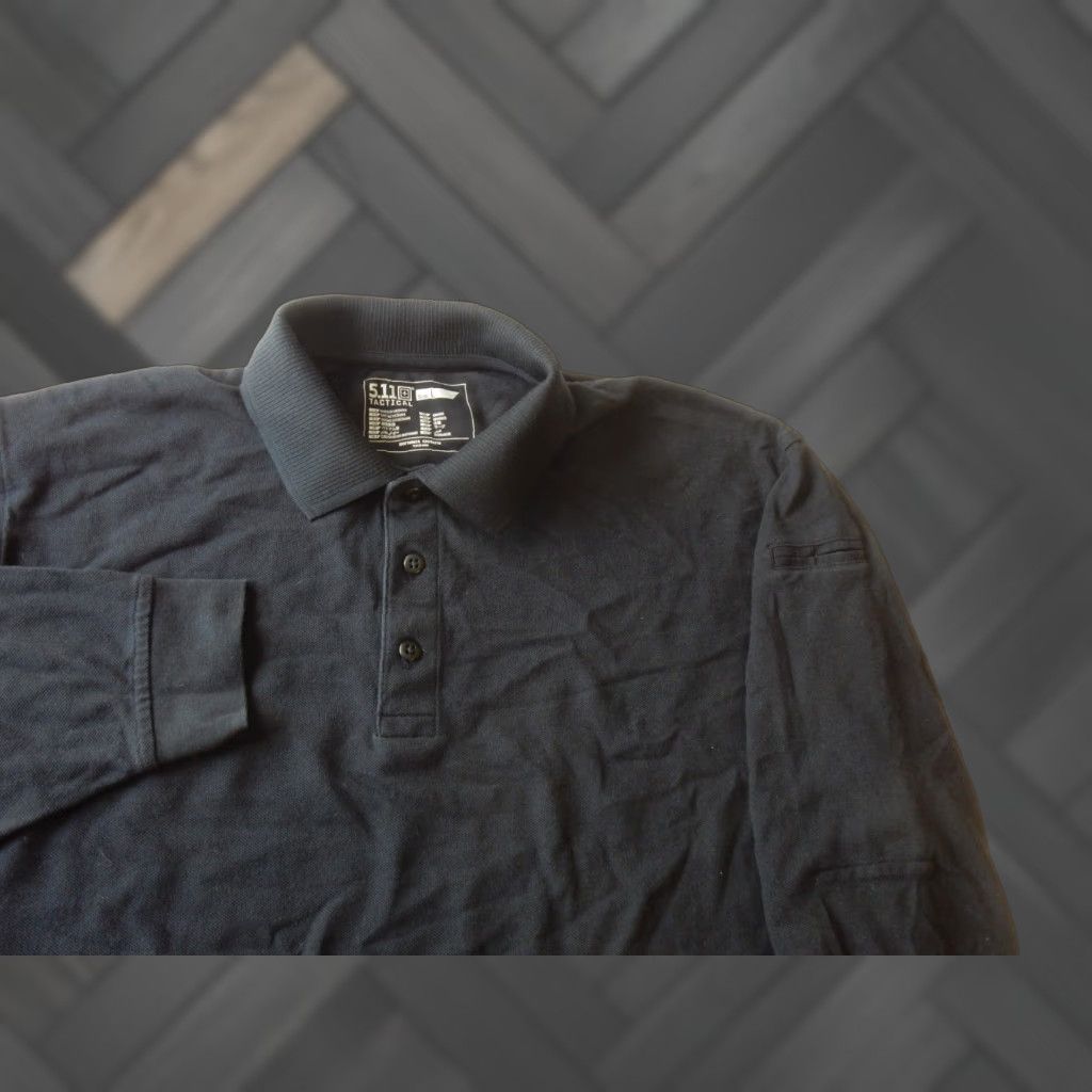 Vintage 5.11 Tactical Polo Shirt Mens Long Sleeve Size L Blue Polo Shirt Mens Long Sleeve L Blue 5.11 Tactical Size US L / EU 52-54 / 3 - 1 Thumbnail