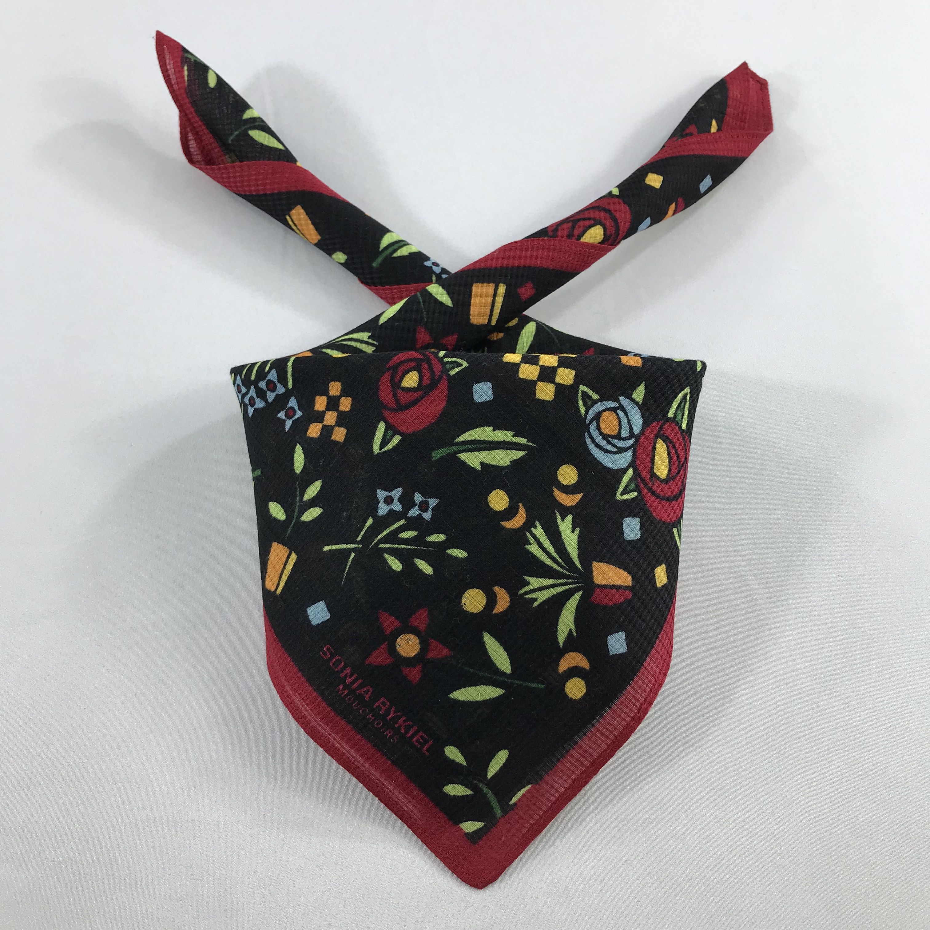 Sonia Rykiel × Vintage Sonia Rykiel Bandana / Handkerchief / Neckerchief - S2187 Size ONE SIZE - 3 Thumbnail