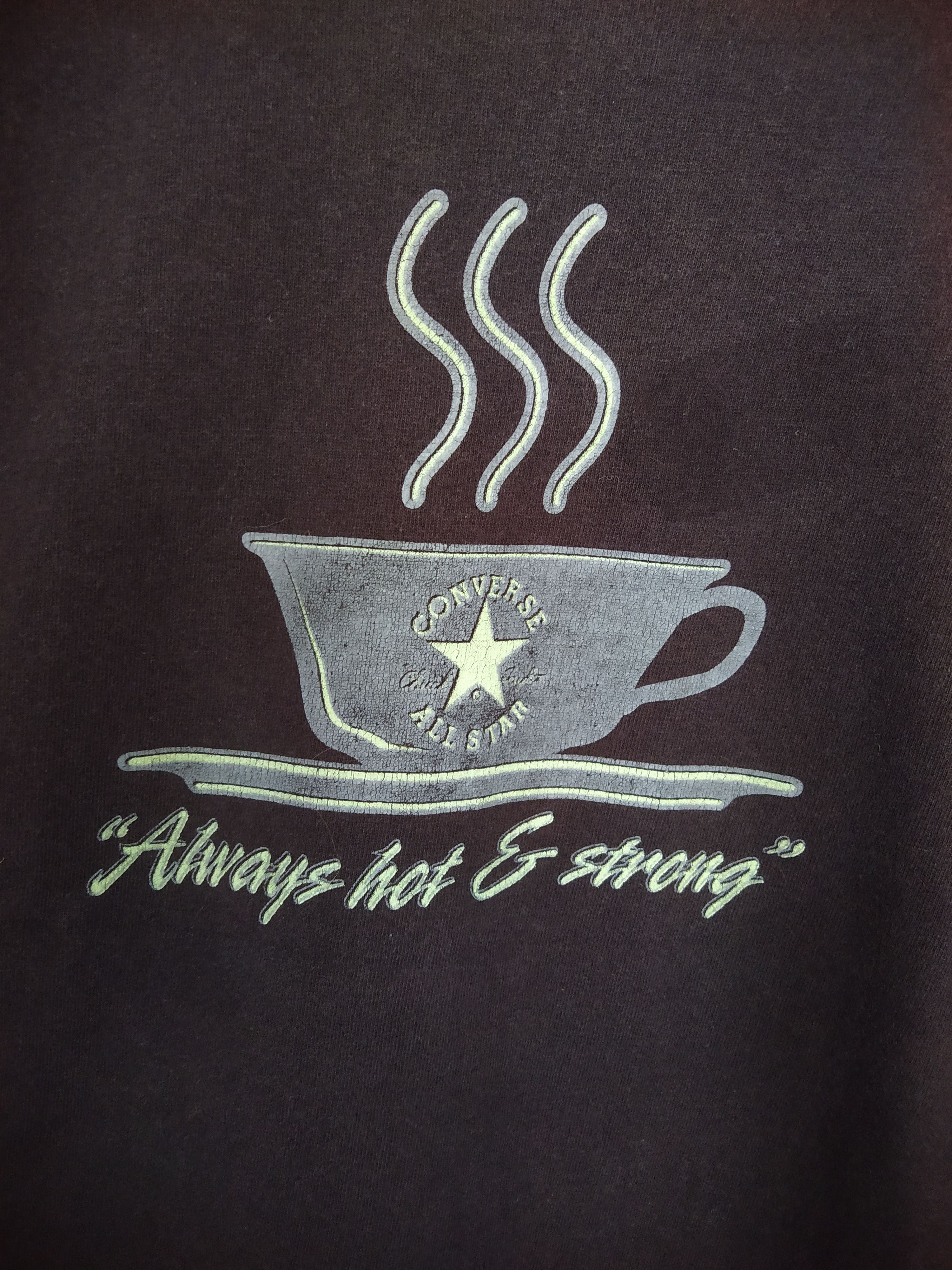 Vintage Converse Coffee Graphics Tshirt Vintage Size US M / EU 48-50 / 2 - 4 Thumbnail