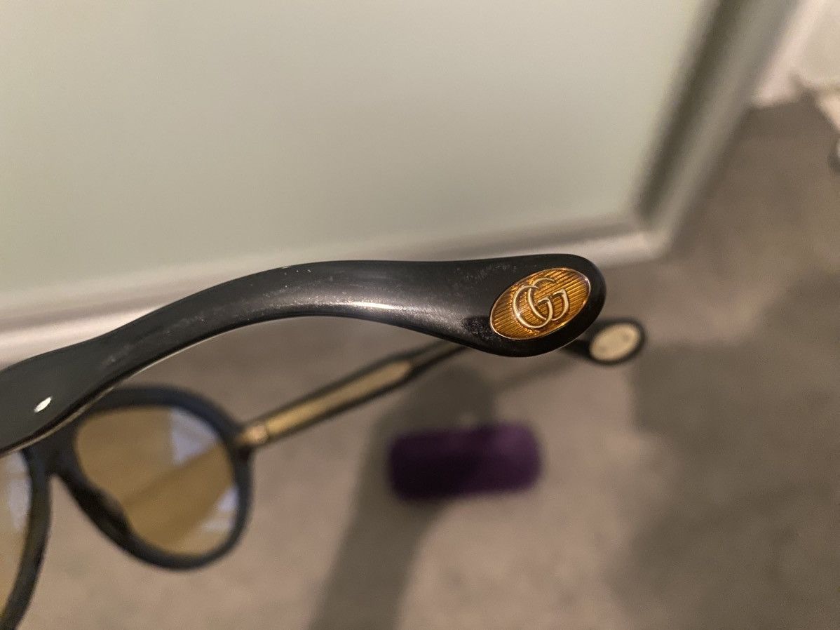 Gucci Oversize yellow tint sunglasses Size ONE SIZE - 5 Thumbnail