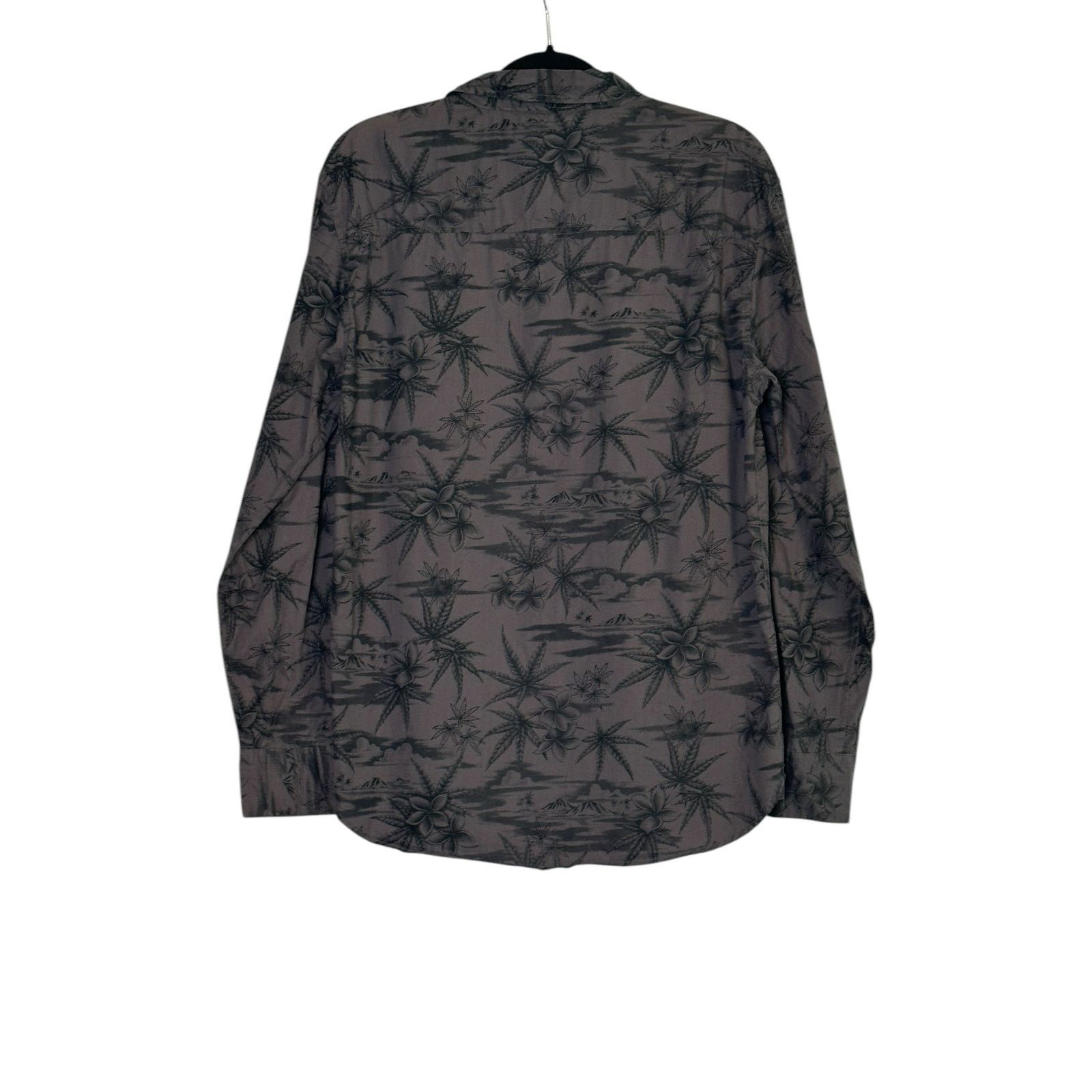 Globe Globe gray Hawaiian print long sleeves button shirt size M Size US M / EU 48-50 / 2 - 7 Thumbnail