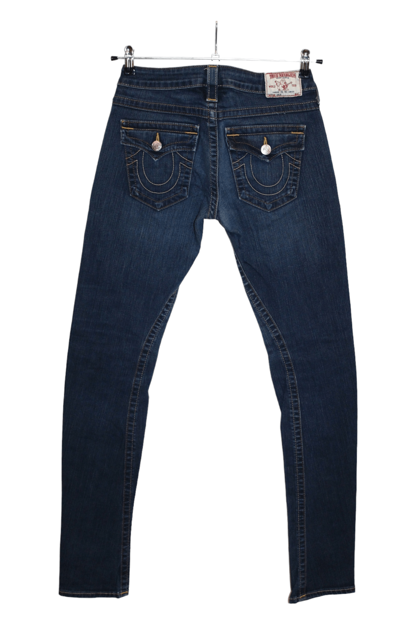 True Religion True Religion Julie Faded Denim Skinny Arc Leg Jeans Size 30" / US 8 / IT 44 - 2 Thumbnail