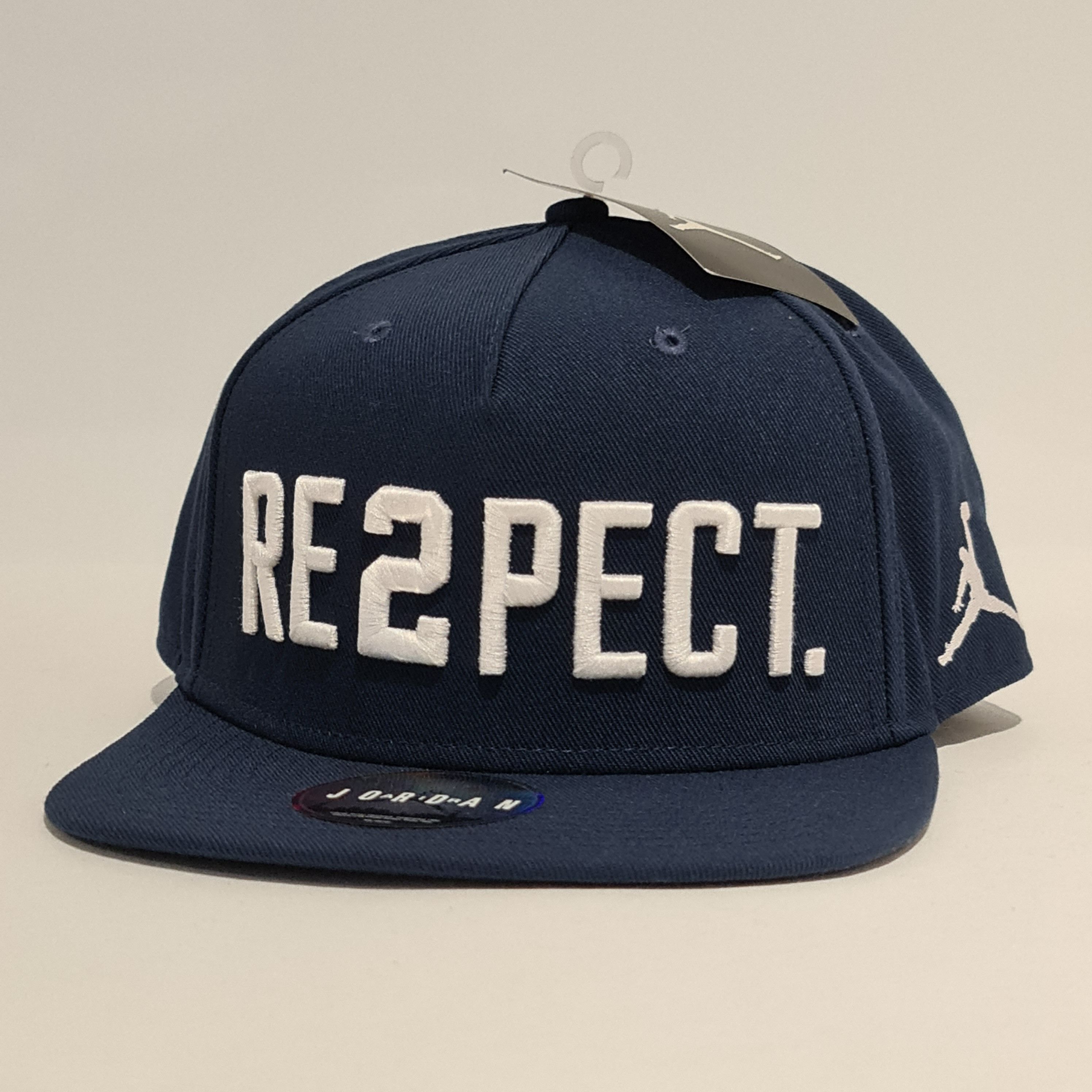 Jordan Brand Jordan Cap Snapback 'RE2PECT' Navy Size ONE SIZE - 1 Thumbnail