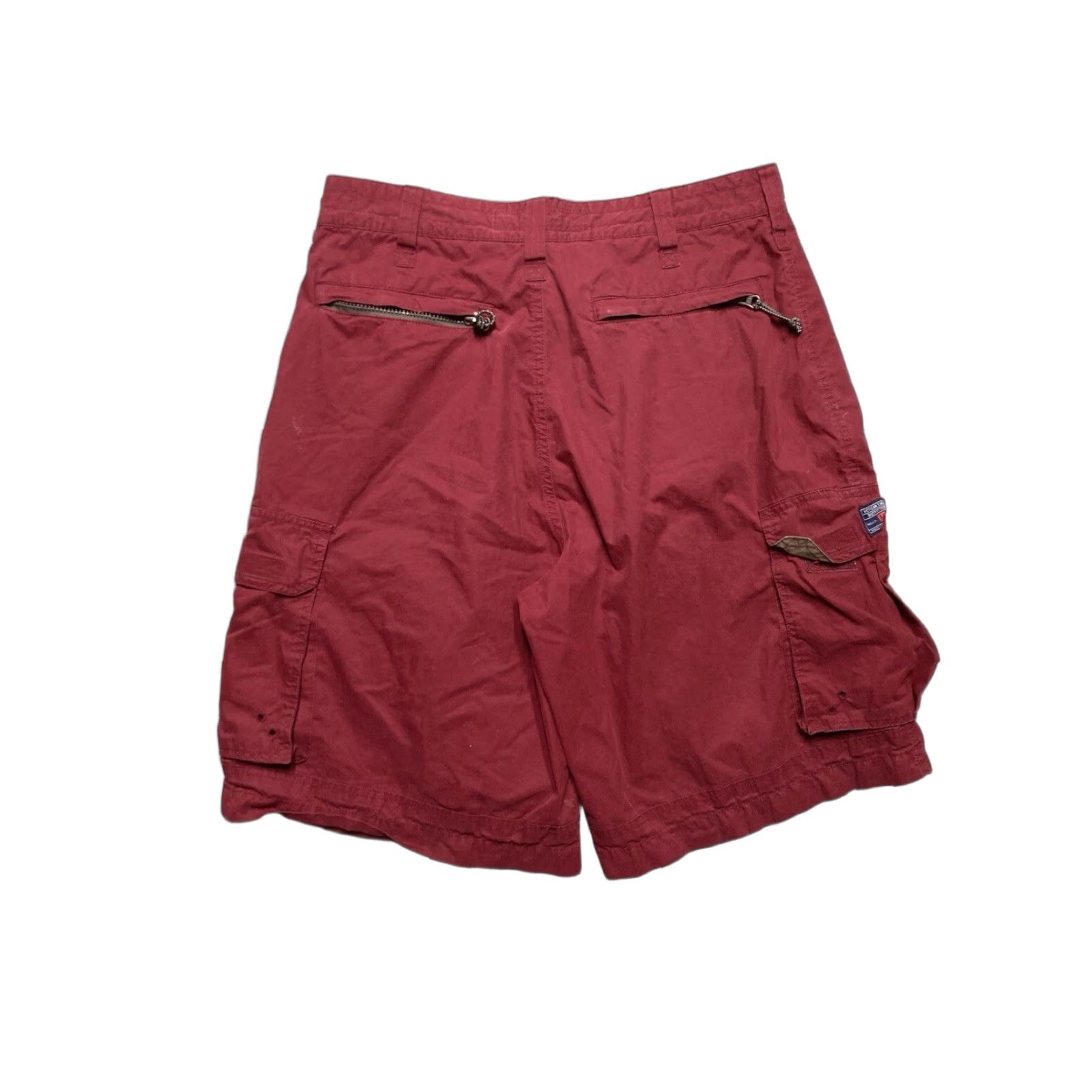 American Eagle Outfitters VINTAGE American Eagle Outfitters Cargo Shorts Men 33 Dark Red Baggy Wide Leg Skater 90s 00s Jeans? Size US 33 - 1 Thumbnail