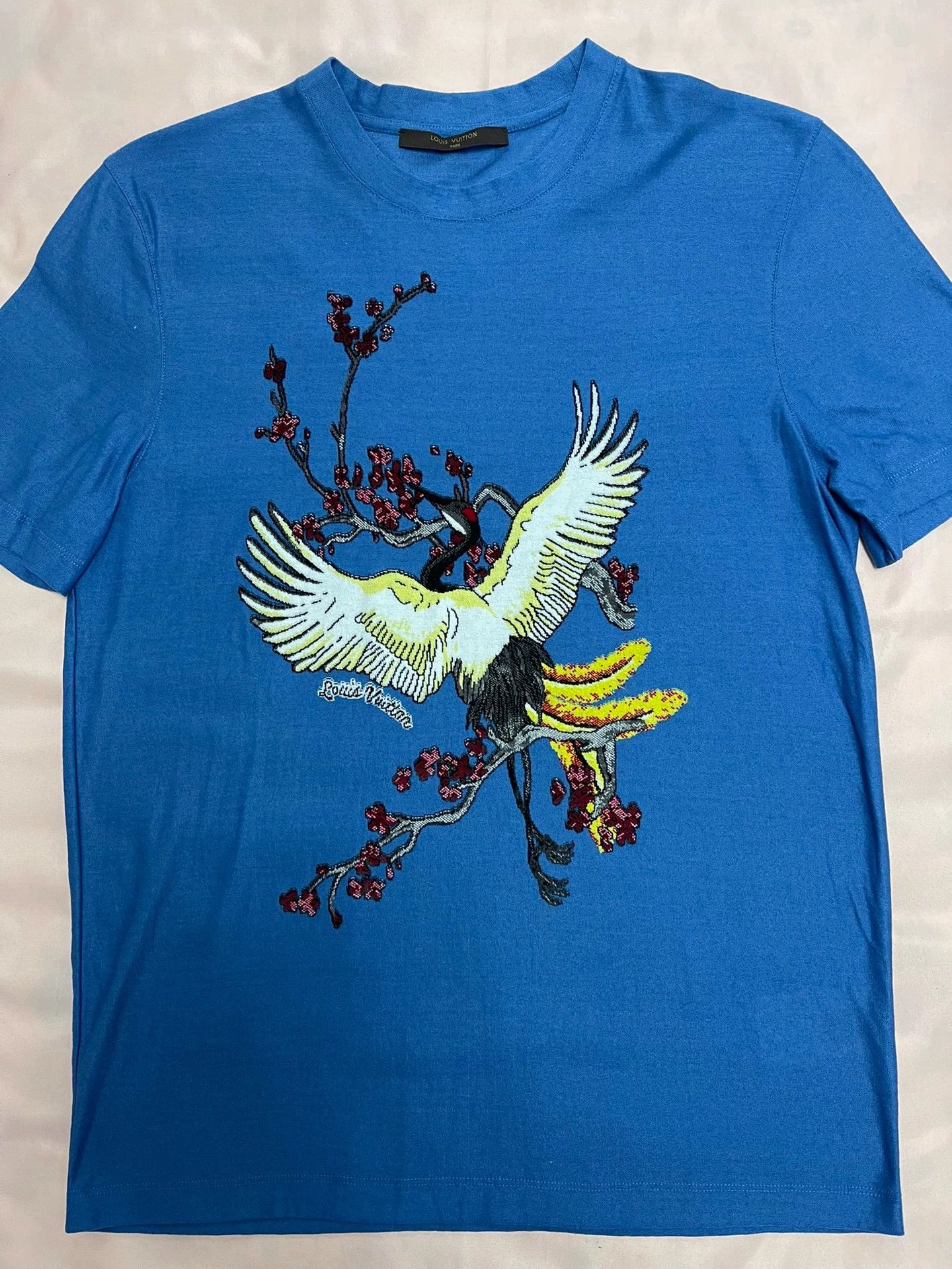 Louis Vuitton Louis Vuitton Crane Blue Men's M Tee Size US M / EU 48-50 / 2 - 1 Thumbnail