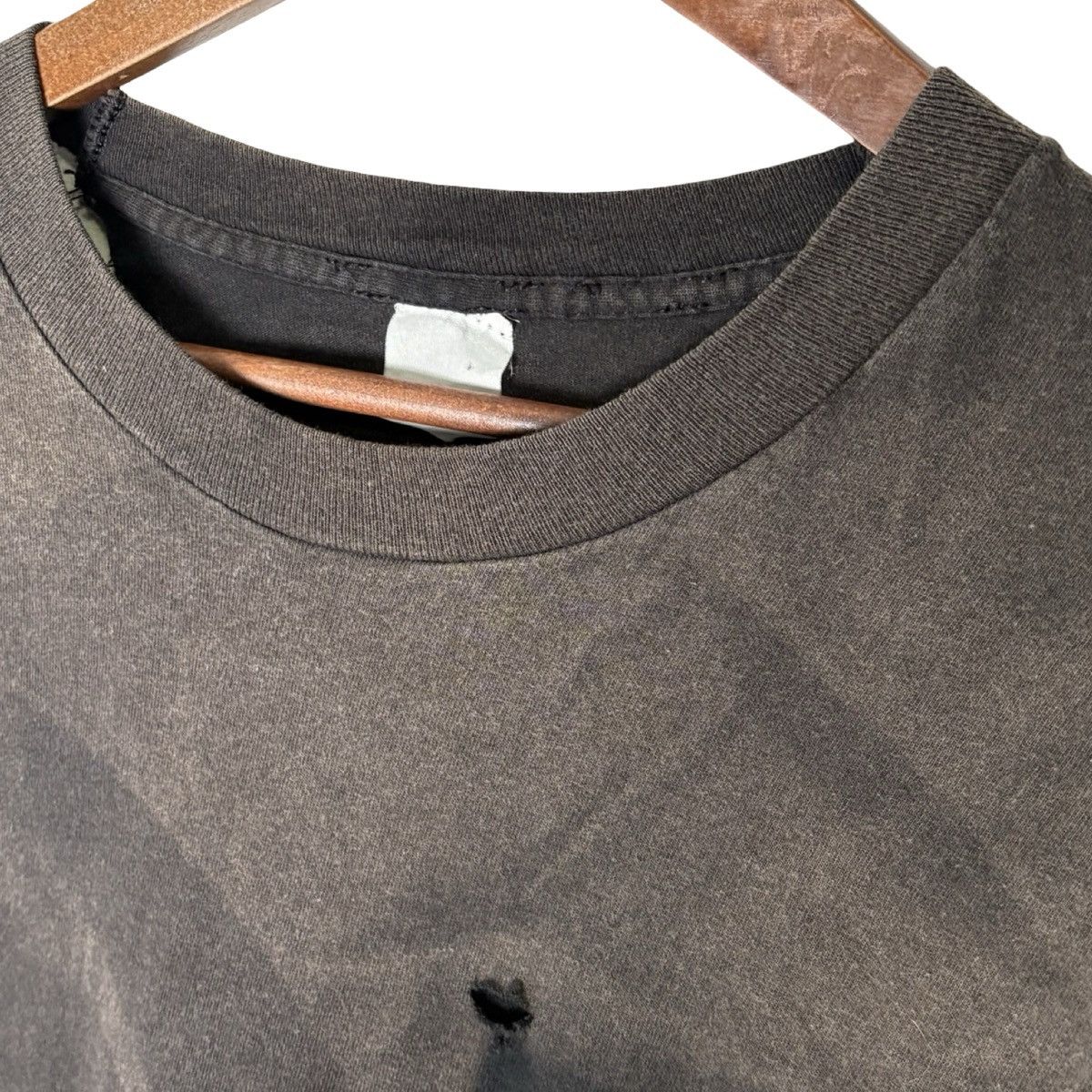 Other 80s Faded Black Pocket T Shirt L Negative Space Grunge Pin Size US L / EU 52-54 / 3 - 4 Thumbnail