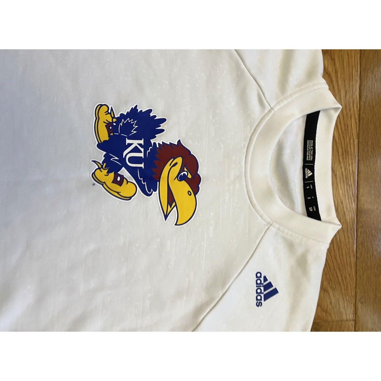 Adidas Adidas Kansas Jayhawks Short Sleeve Crew T-Shirt Mens S Blue Logo Stadium Sports Shirt Size US S / EU 44-46 / 1 - 3 Thumbnail