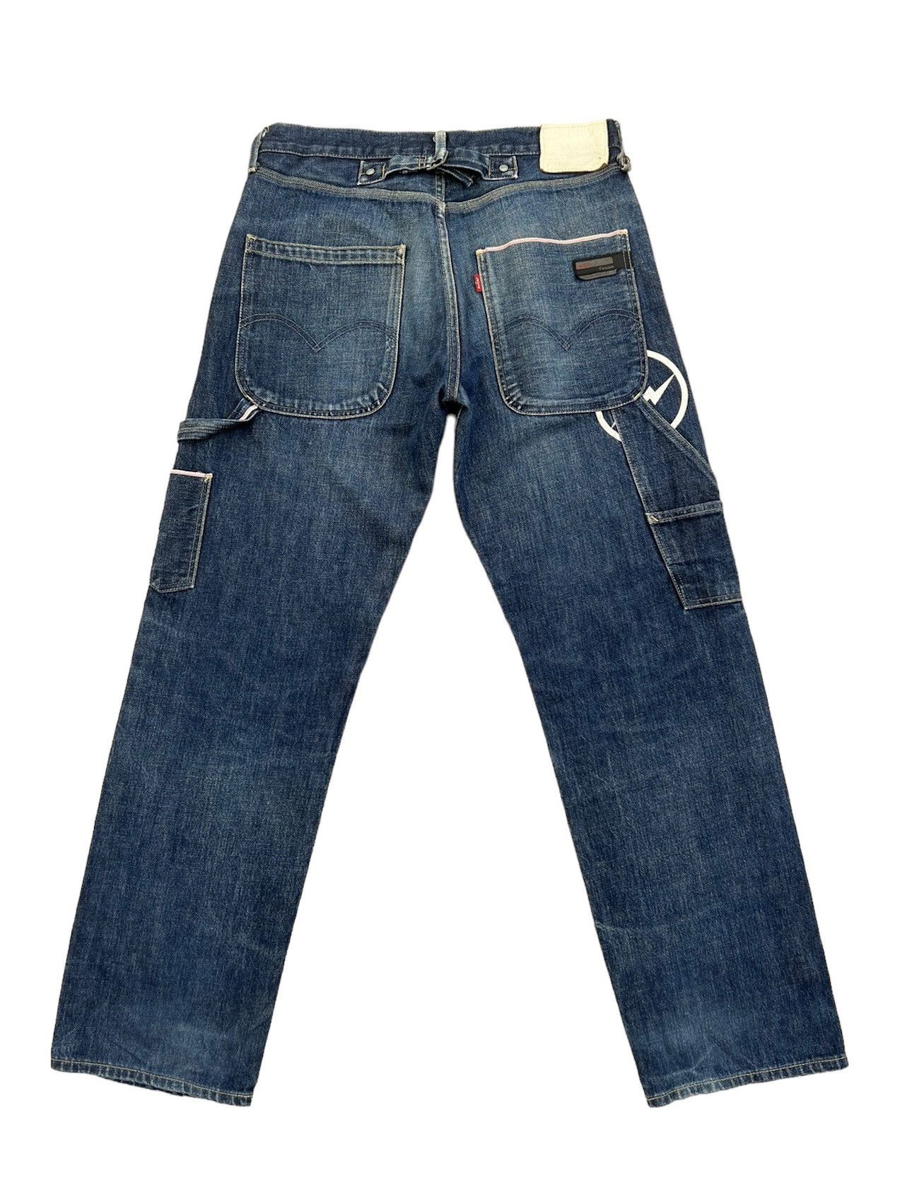Fragment Design × Levi's 2009 Levi’s Fenom X Fragment Design Denim Carpenter Jeans Size US 34 / EU 50 - 2 Thumbnail