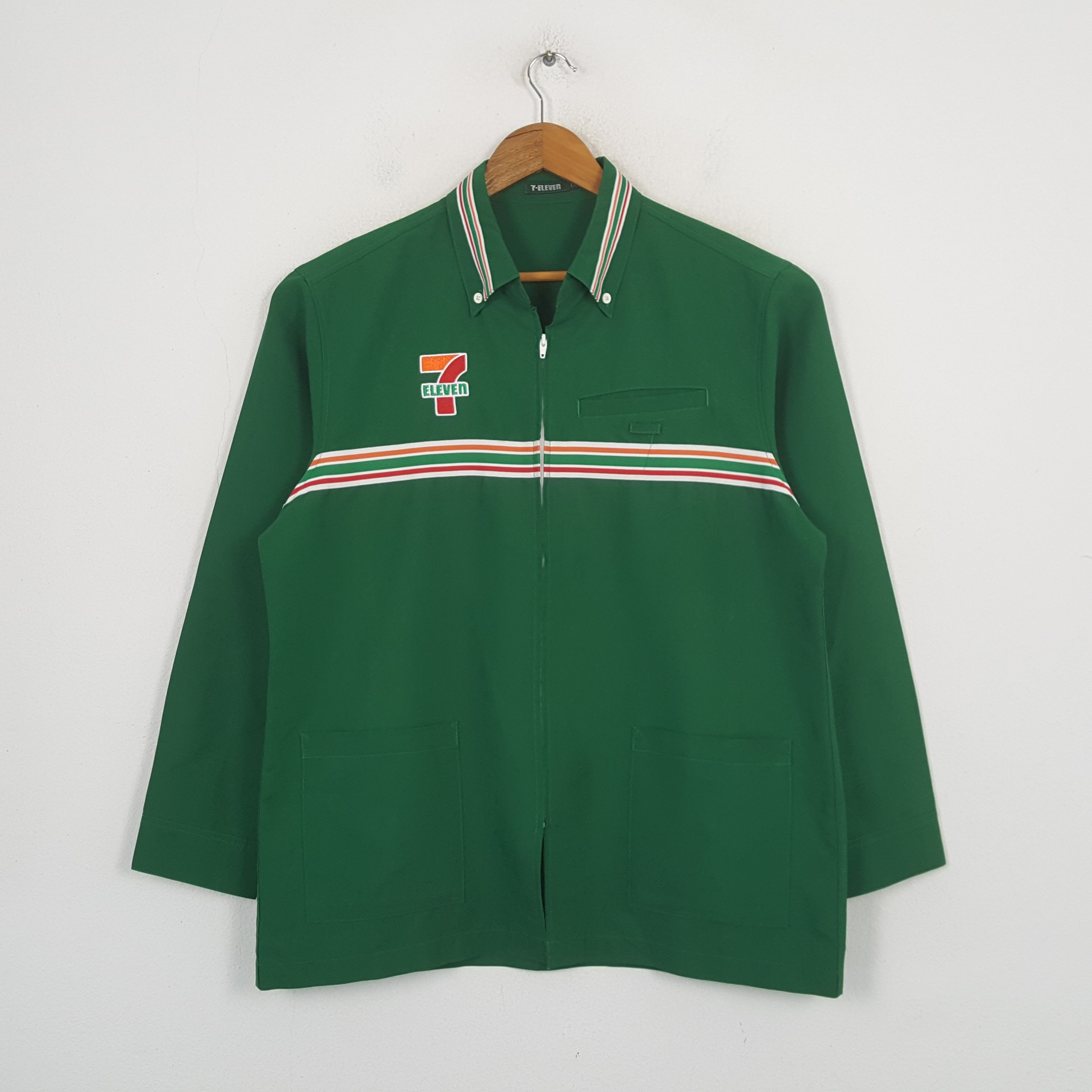 Japanese Brand Vintage 7-Eleven Japanese Working Uniform Jacket C301N5 Size US L / EU 52-54 / 3 - 3 Thumbnail
