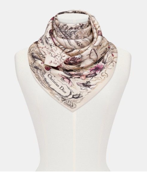 Dior o1w1db11024 Size: OS / 90 Square Scarf in Multicolor Size ONE SIZE - 5 Thumbnail