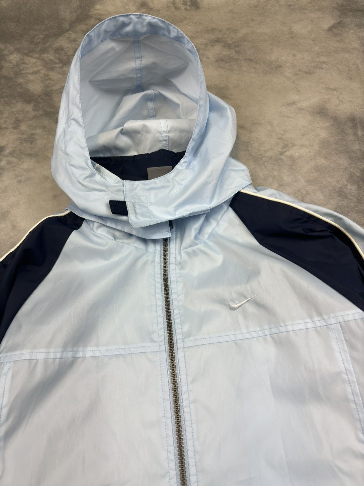 Nike × Nike ACG × Vintage NIKE VINTAGE BABY BLUE NYLON LIGHT JACKET DRILL Y2K RARE Size US M / EU 48-50 / 2 - 2 Thumbnail