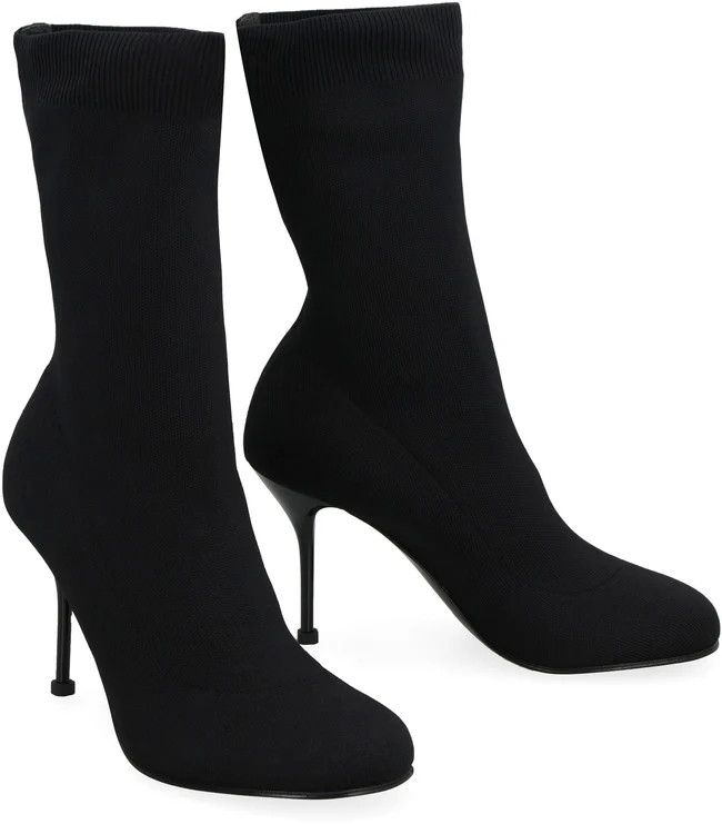Alexander McQueen o1y0225 Ankle Boots in Black Size US 8.5 / IT 38.5 - 2 Thumbnail