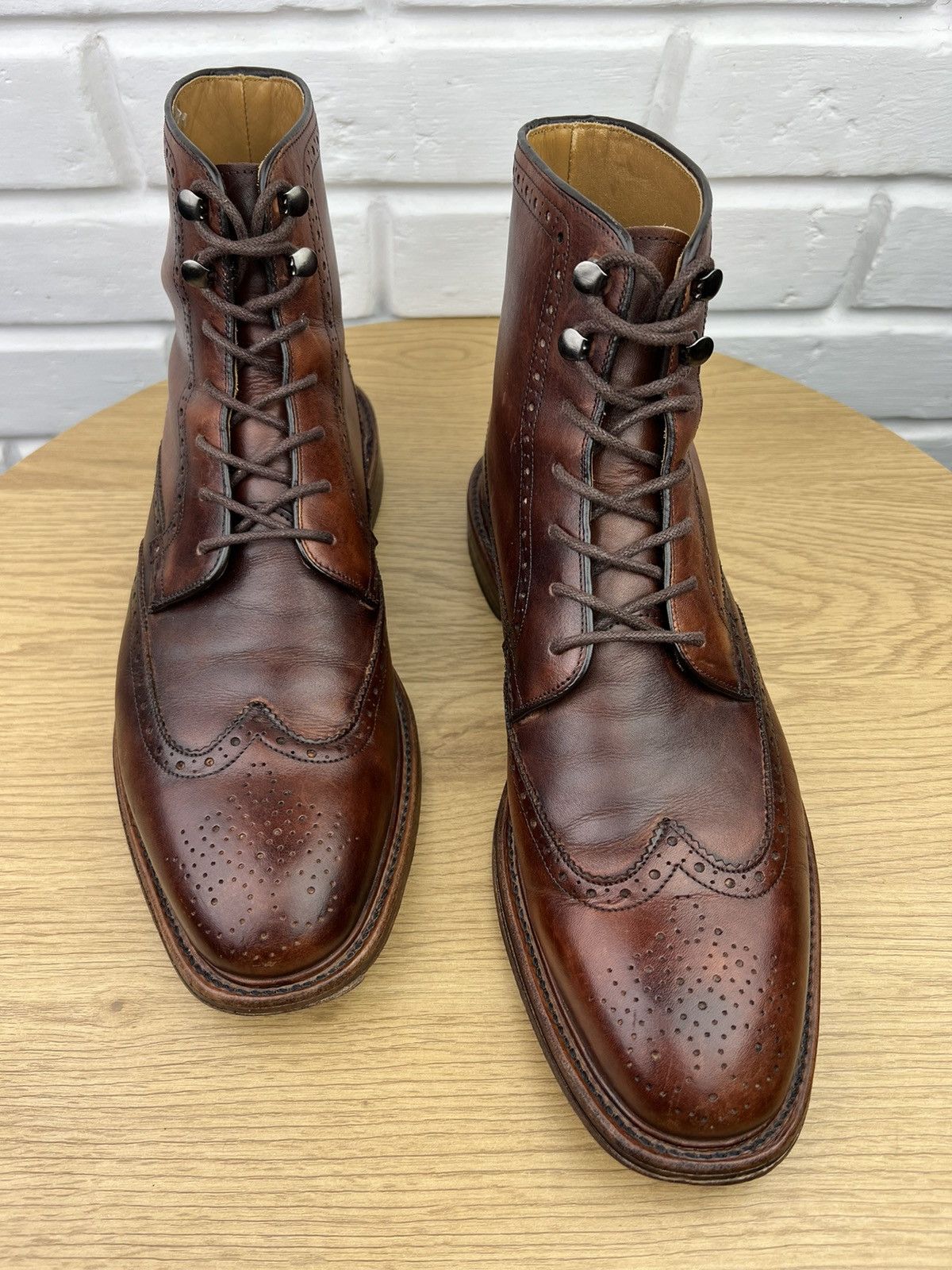 Oliver Sweeney Oliver Sweeney Brogue Boots Leather Shoes Liscolman Dark Tan Size US 10.5 / EU 43-44 - 2 Thumbnail