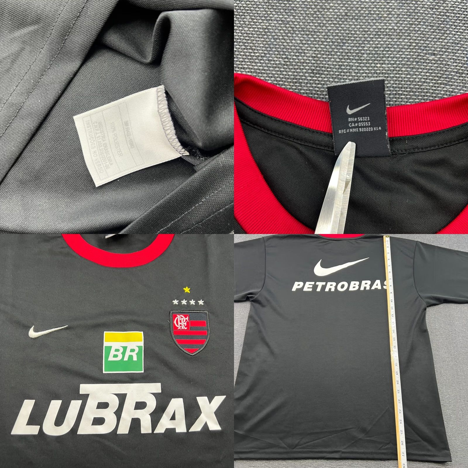 Nike Flamengo 2000 2001 Training Football Jersey Nike Medium Shirt Black Soccer Shirt Mens Football Nike Regular XS? Size US M / EU 48-50 / 2 - 8 Thumbnail