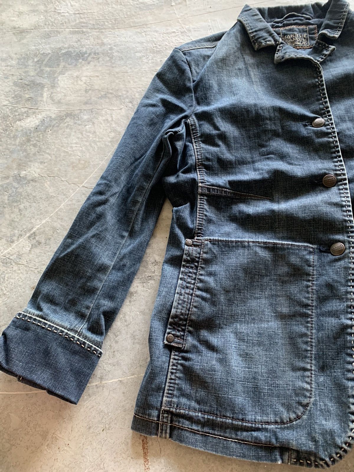 Designer × Marithe + Francois Girbaud RARE VINTAGE marithe francois girbaud MFG denim jacket/coat Size US M / EU 48-50 / 2 - 14 Thumbnail
