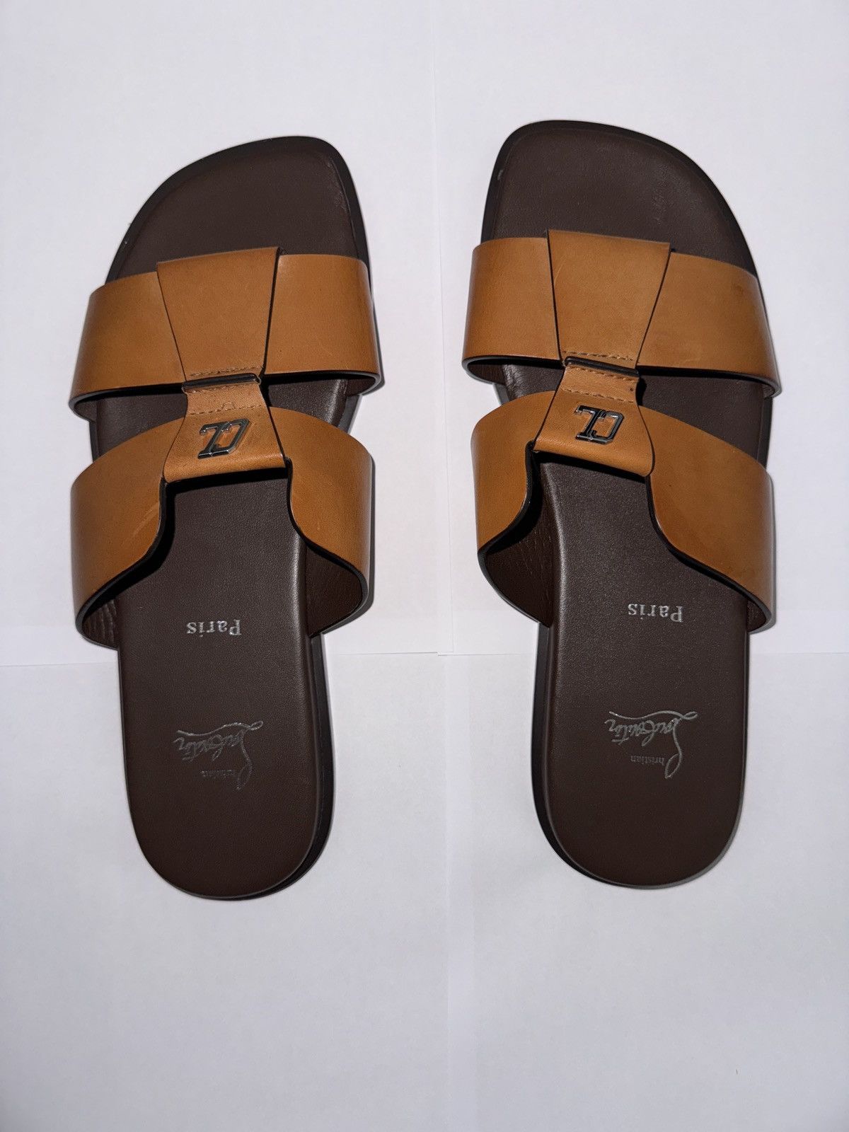 Leather Sandals Christian Louboutin Men's Sandals Christian
