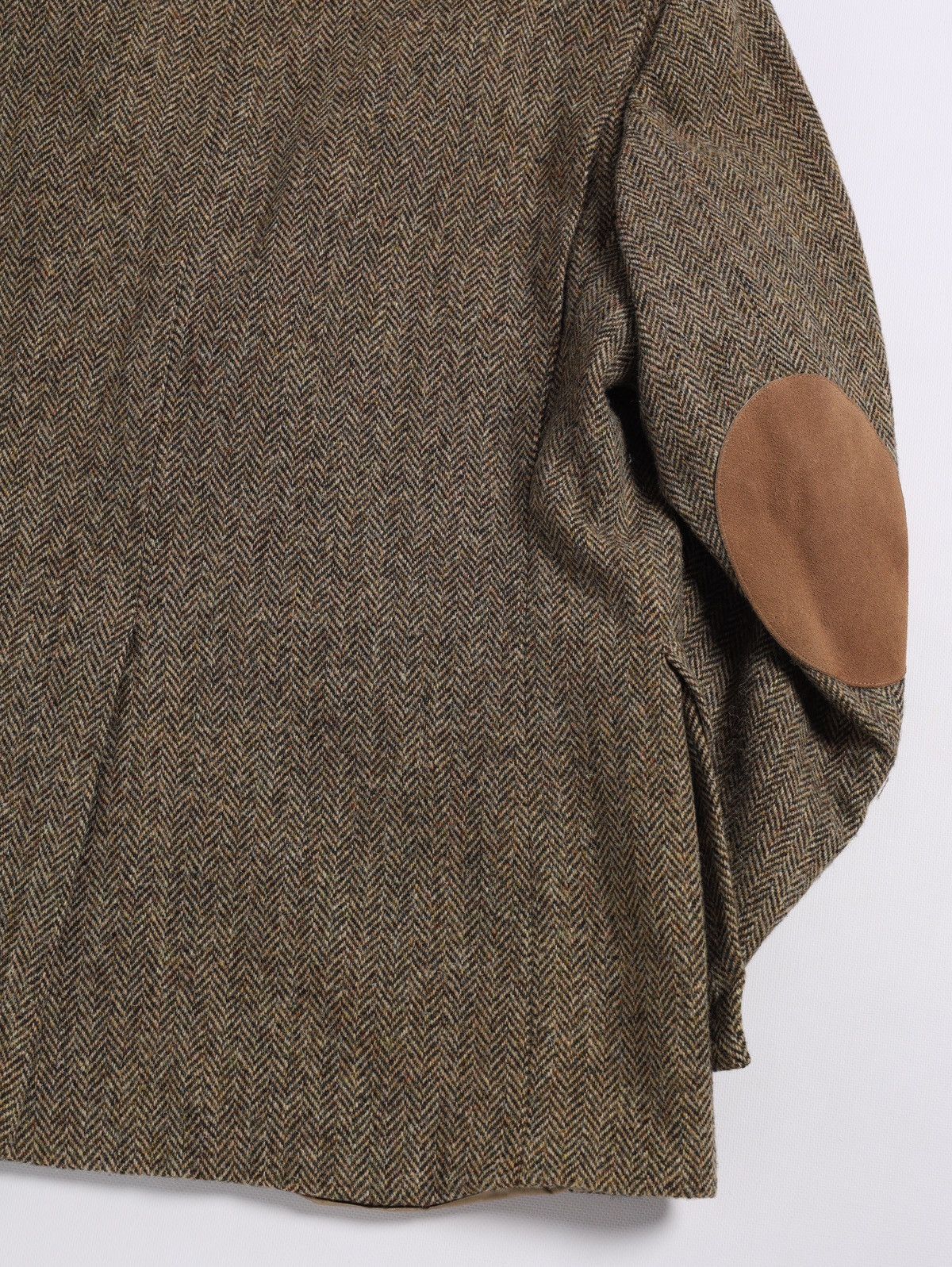 Harris Tweed Harris Tweed Orvis USA Wool Blazer Jacket Herringbone Huntin Size 46L - 12 Thumbnail