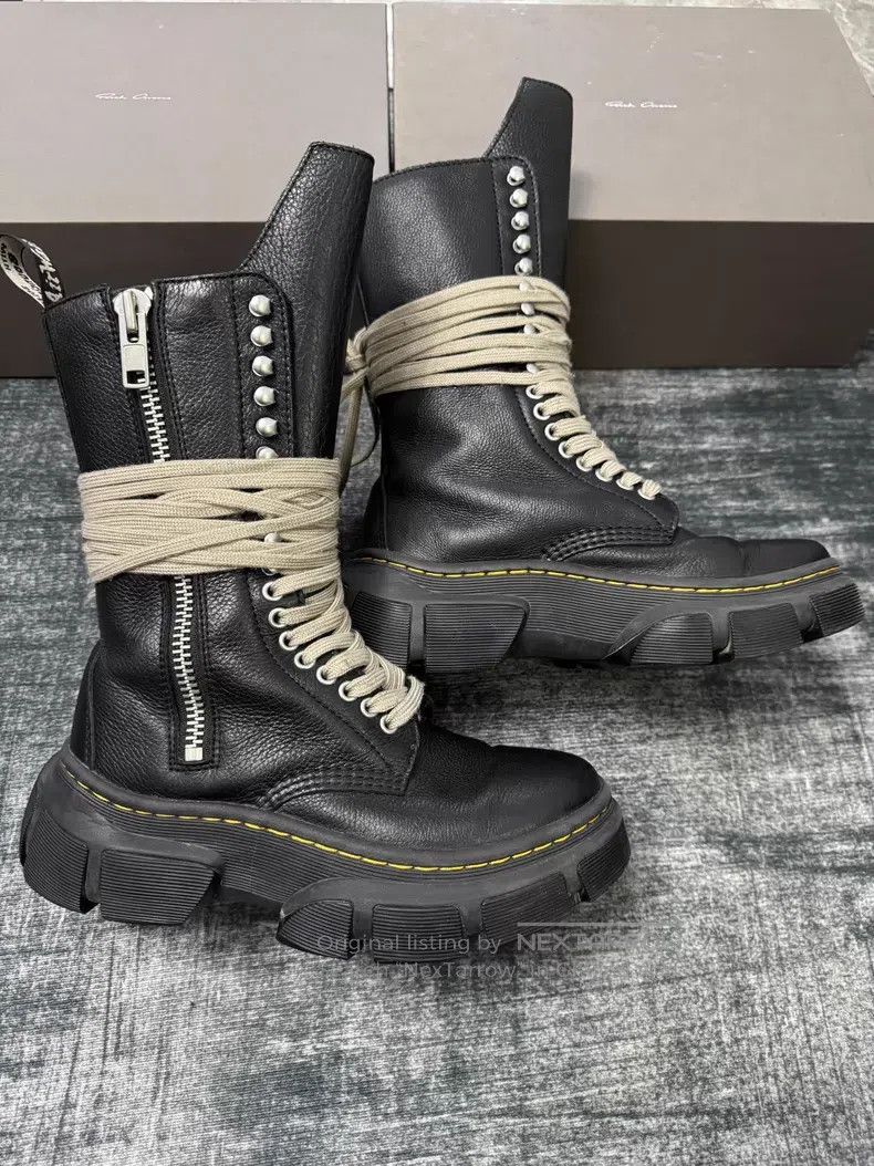 Rick Owens Rick Owens Martin High-Top Boots Size US 7.5 / IT 37.5 - 3 Thumbnail