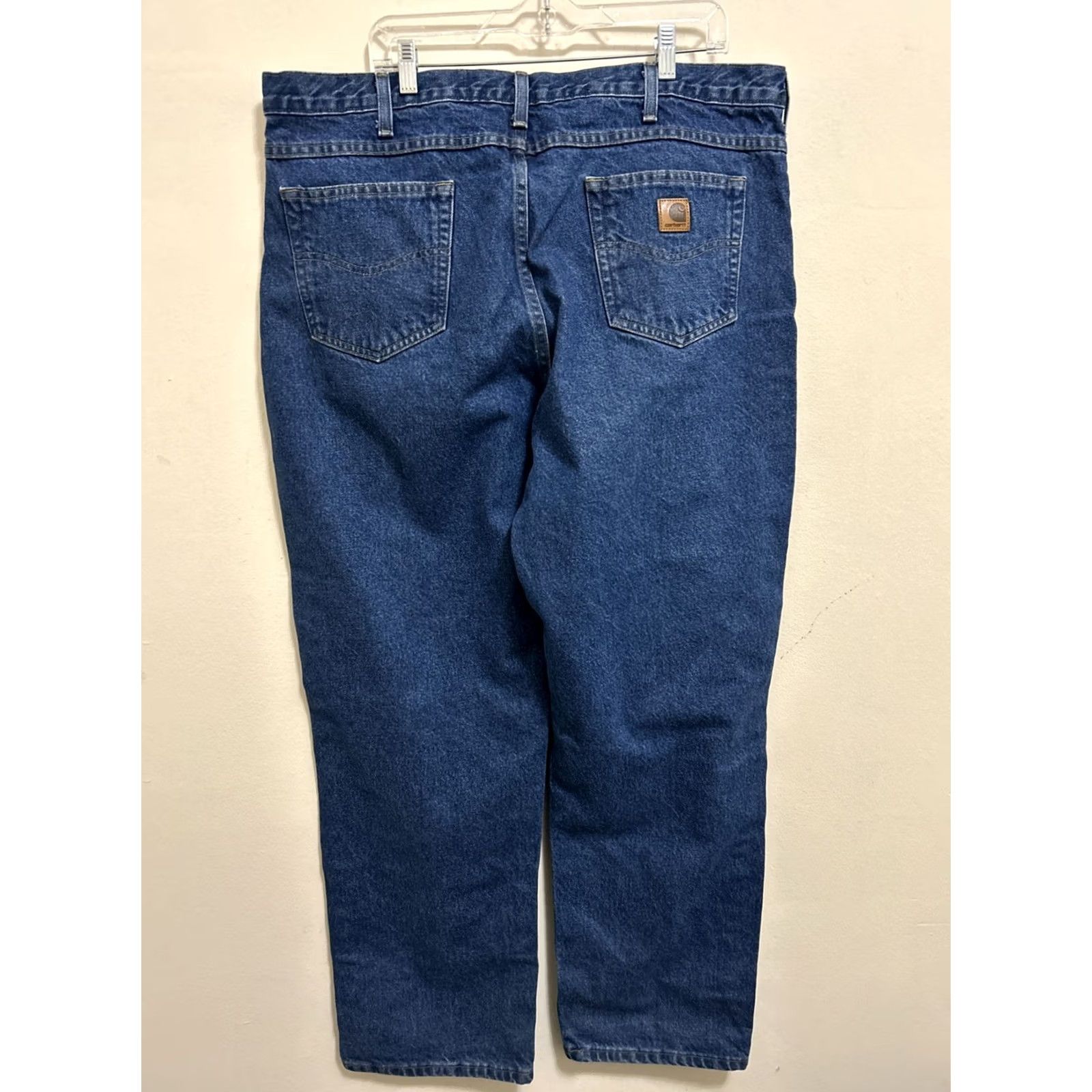 Carhartt Carhartt Jeans Mens 42x32 Light Wash Denim Straight Leg Relaxed Fit B160-DST Jeans Regular Mens Size US 42 / EU 58 - 6 Thumbnail