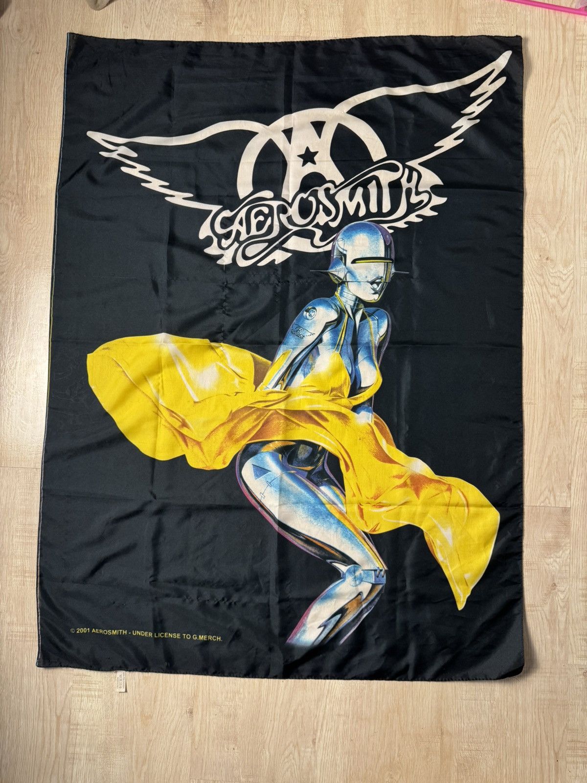 VINTAGE SORAYAMA AEROSMITH BAND TAPESTRY FLAG GIANT
