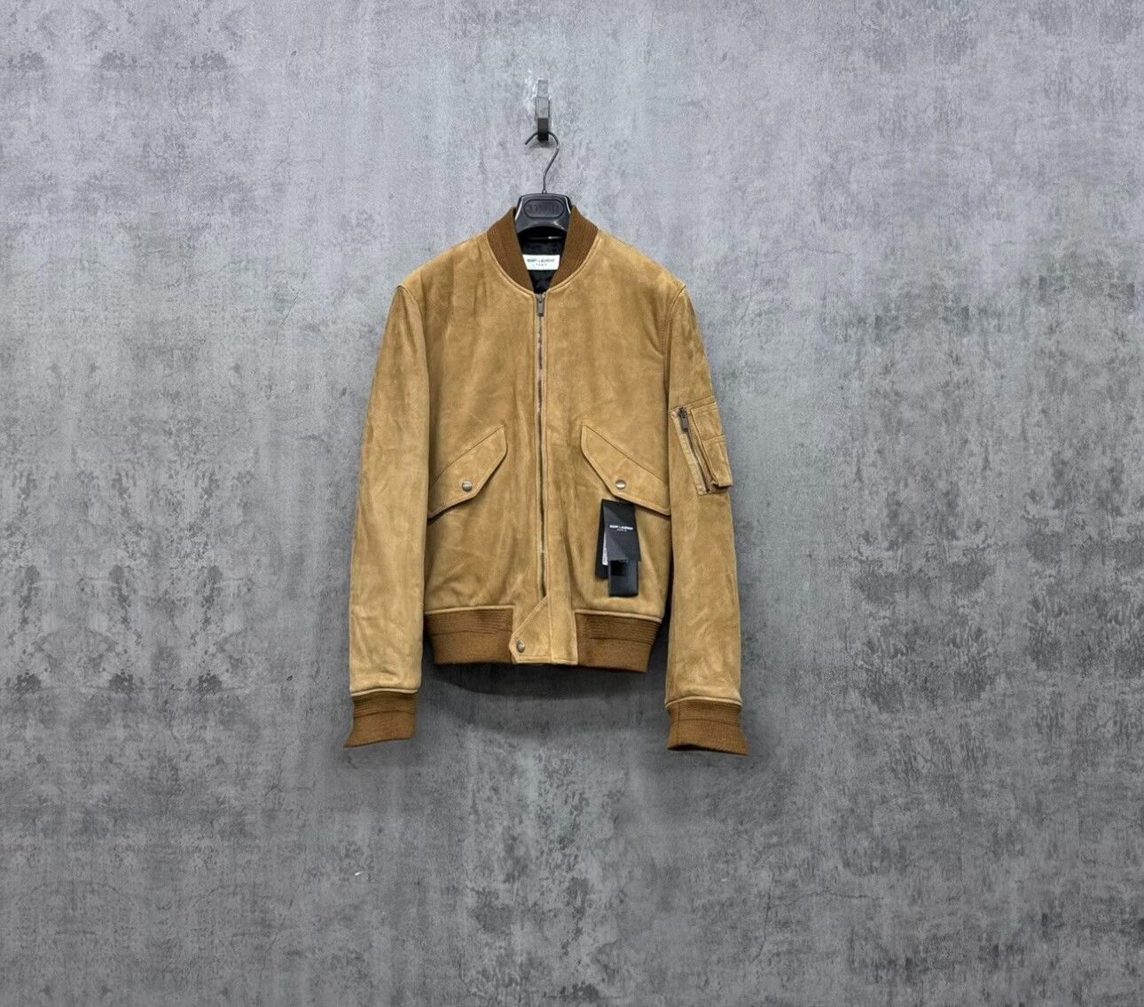 Saint Laurent Paris Saint Laurent Tan Suede Bomber Jacket Size US M / EU 48-50 / 2 - 1 Thumbnail